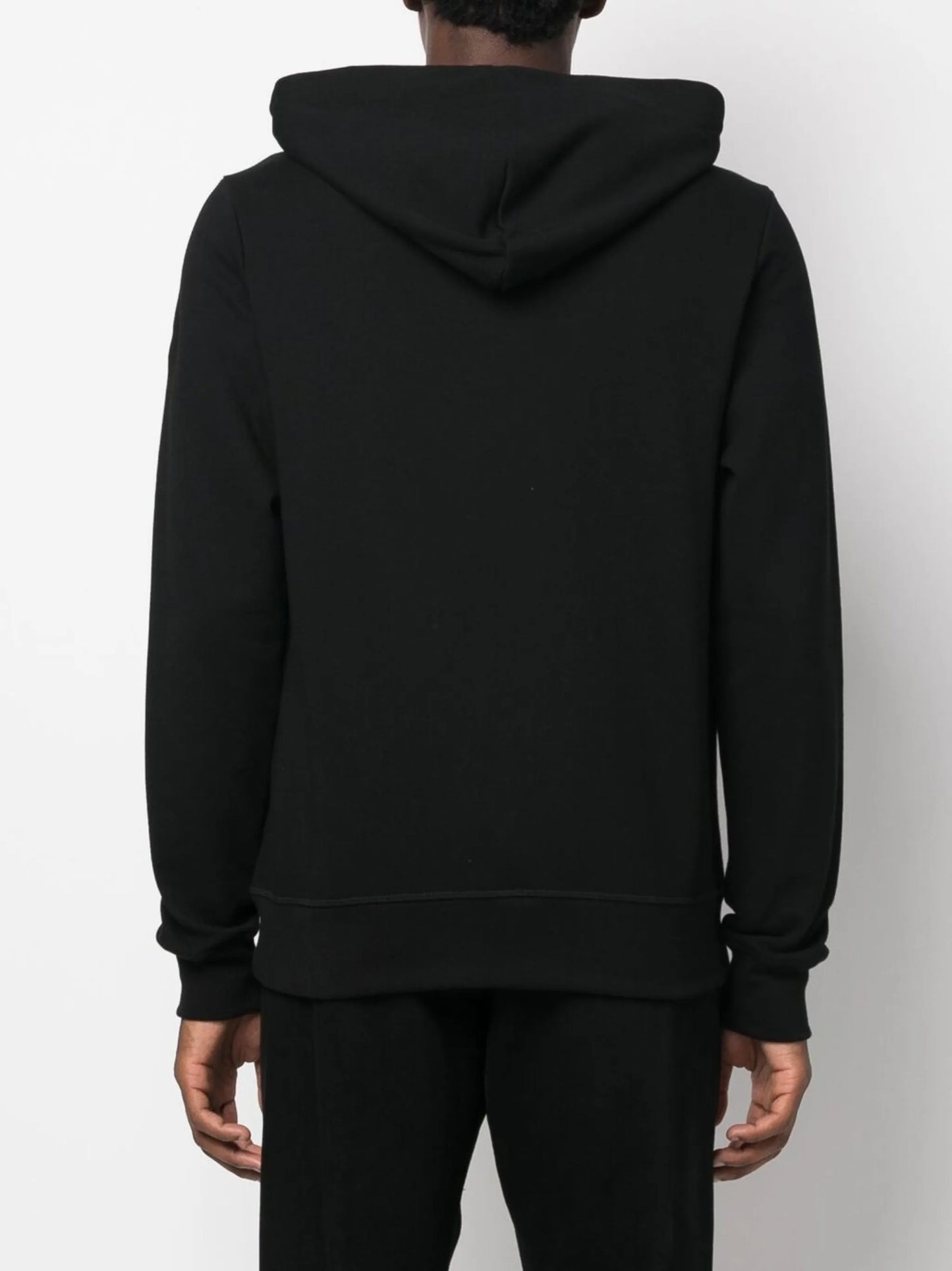 cotton logo-patch hoodie
