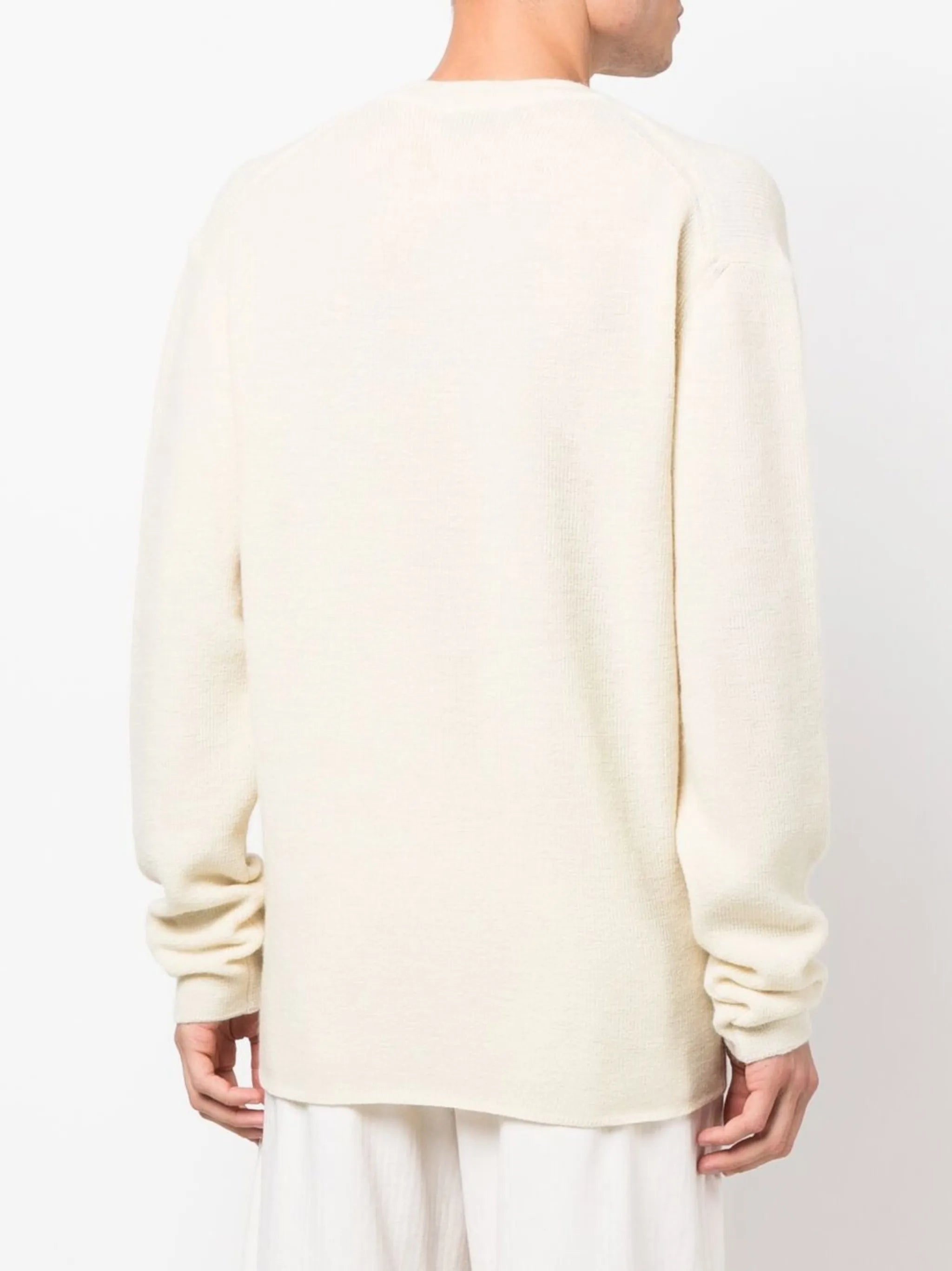 V-neck wool jumper