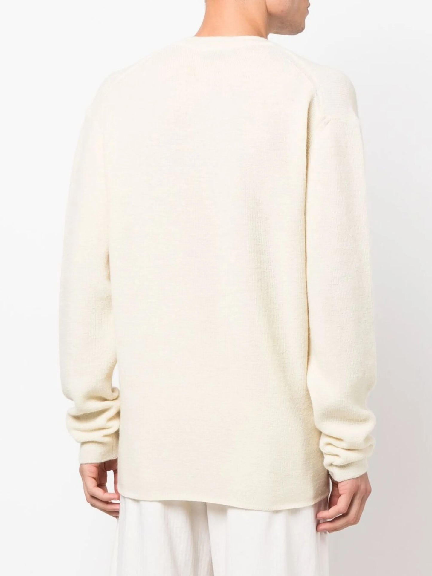 V-neck wool jumper