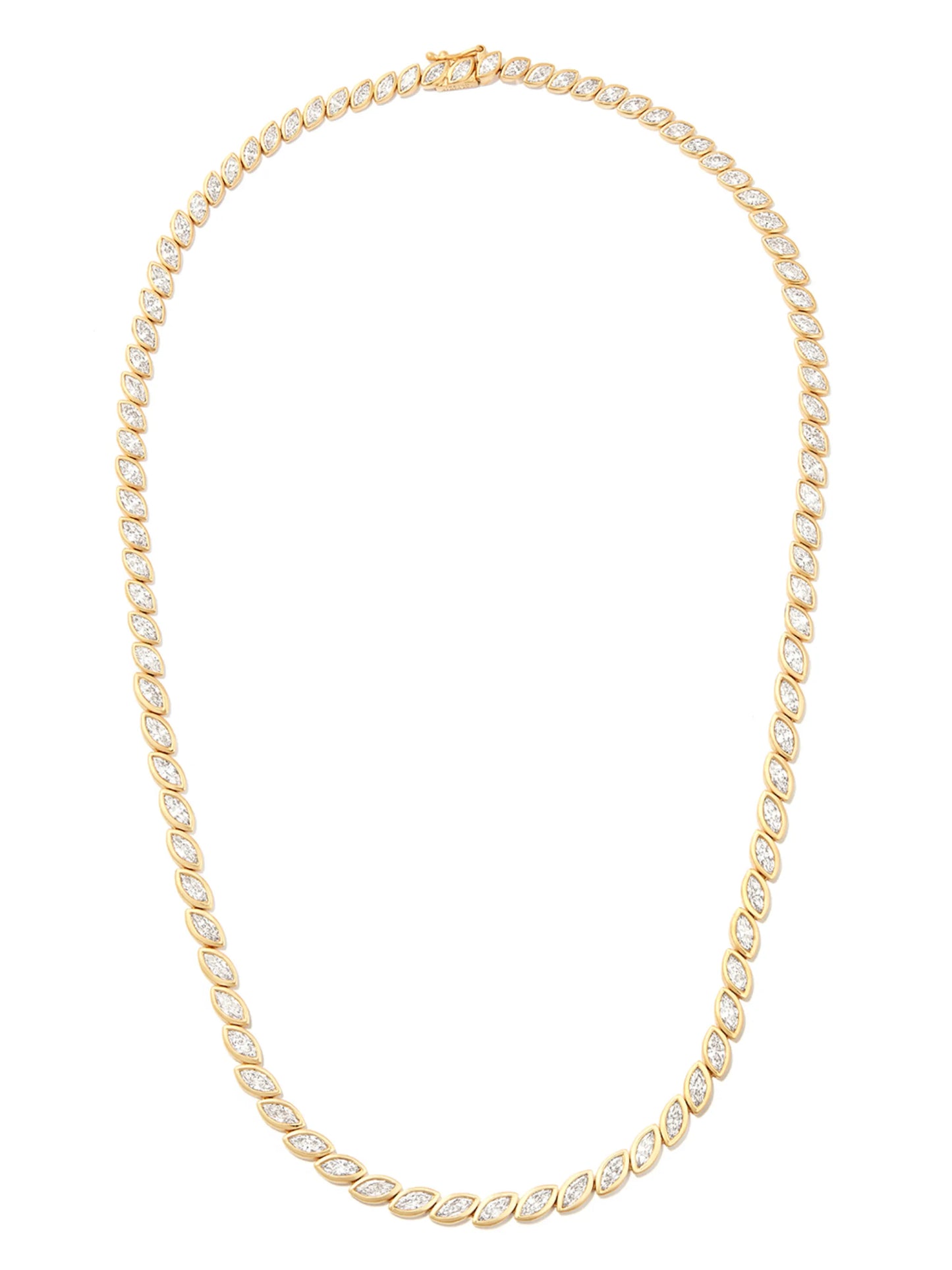 18kt yellow gold diamond choker necklace