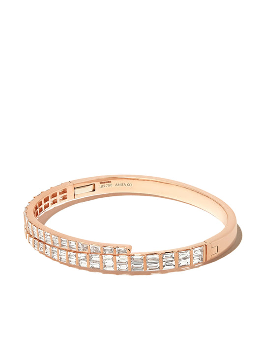 18kt rose gold Coil diamond bracelet