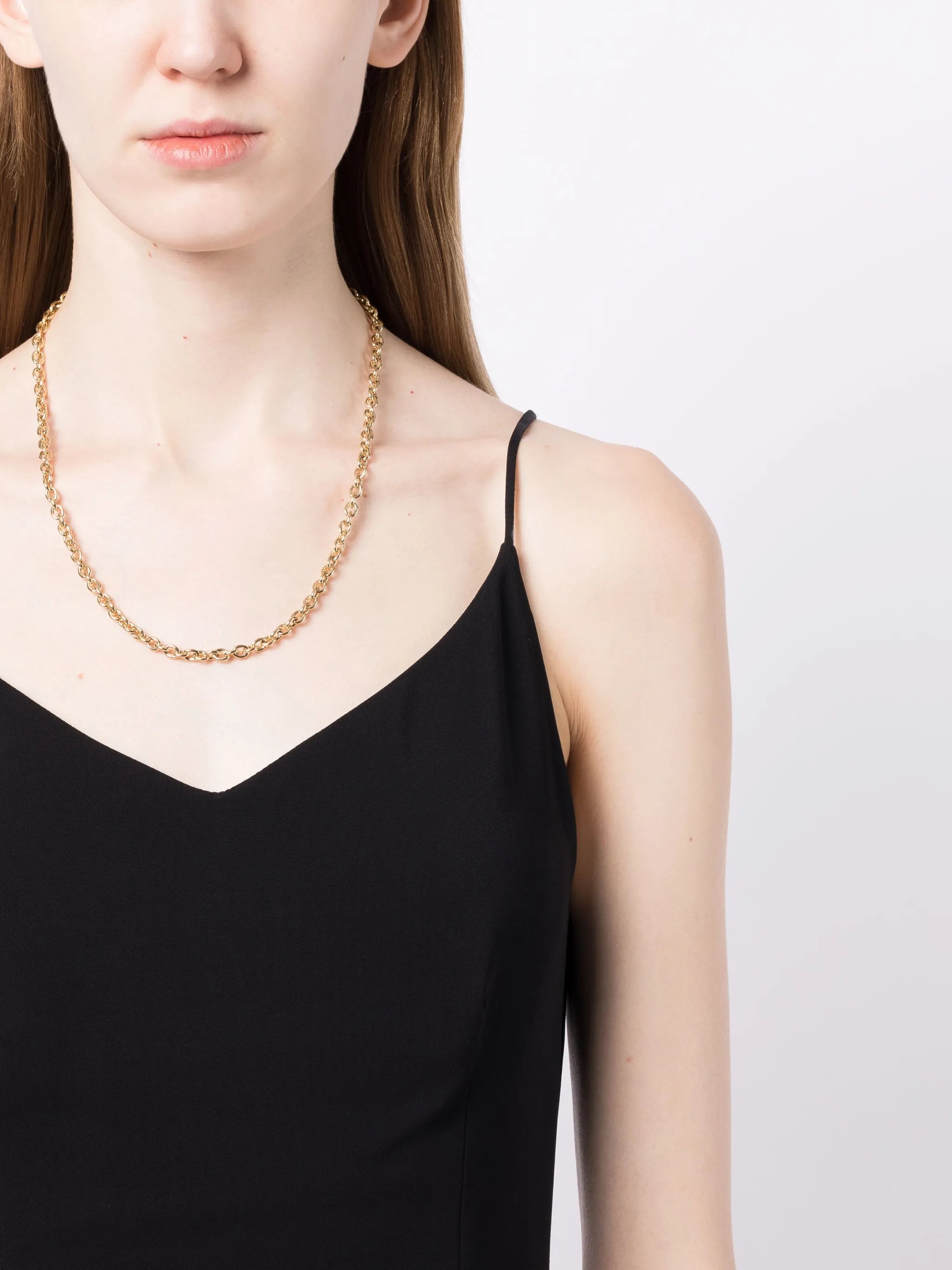 18kt yellow gold Rosa chain necklace