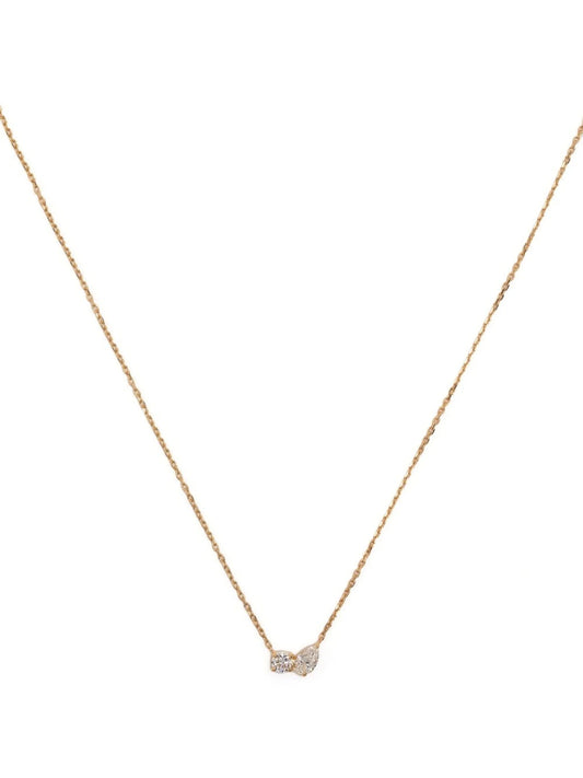18kt recycled yellow gold Duo diamond necklace