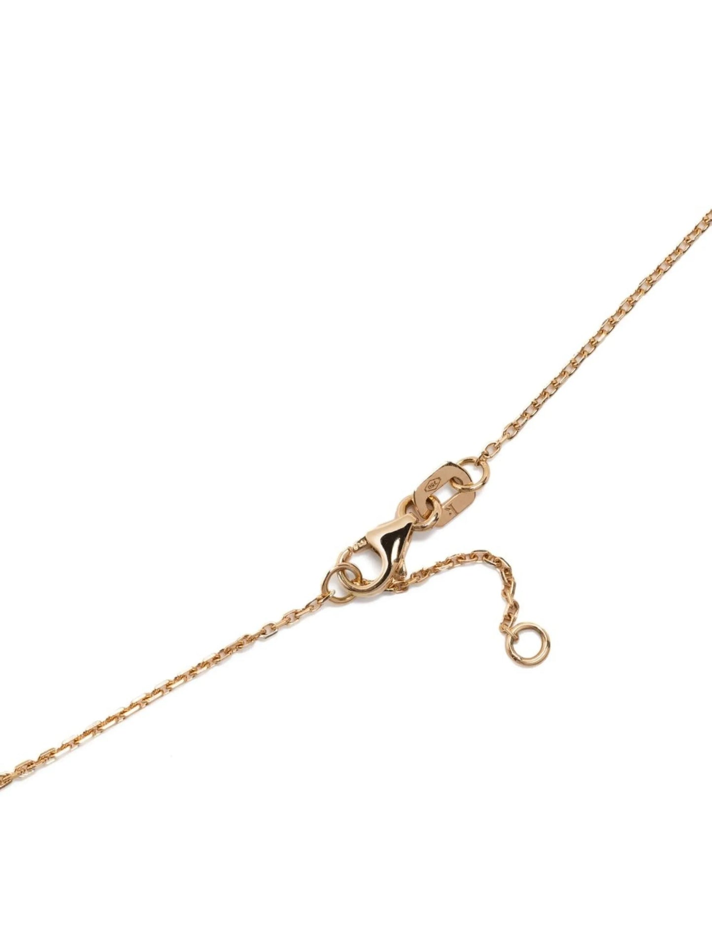 18kt recycled yellow gold Duo diamond necklace