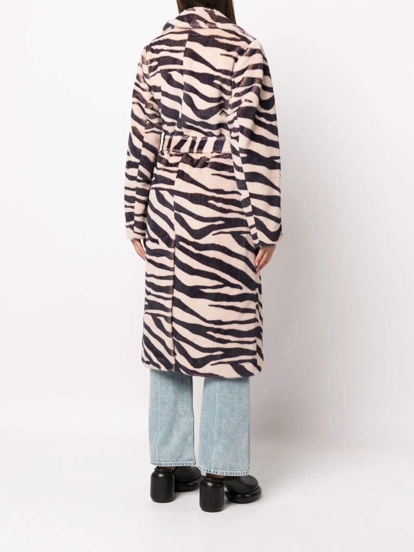 Winnie zebra-print coat