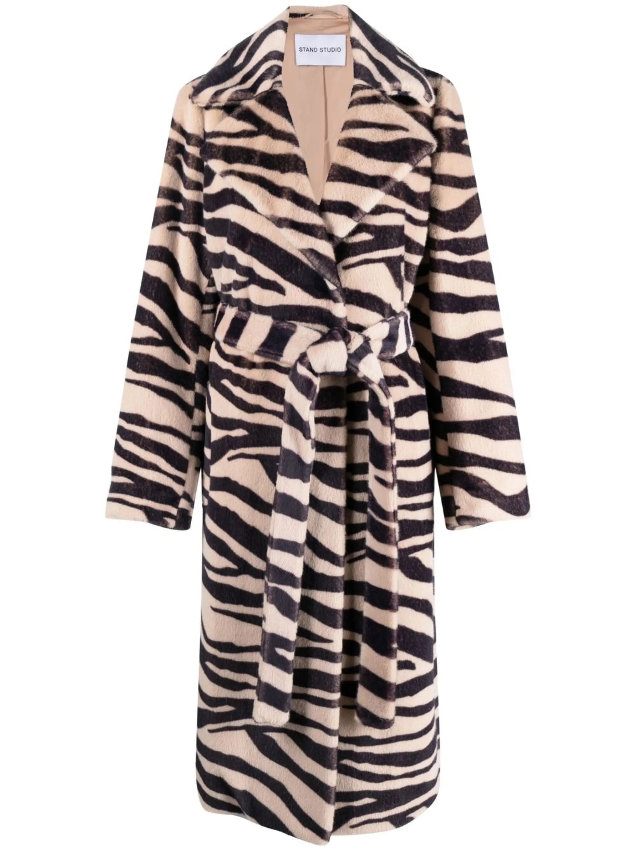 Winnie zebra-print coat