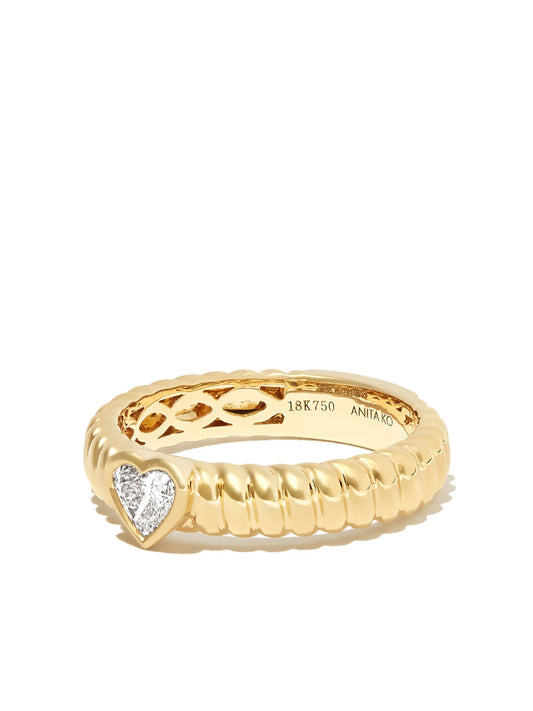 18kt yellow gold Zoe diamond ring