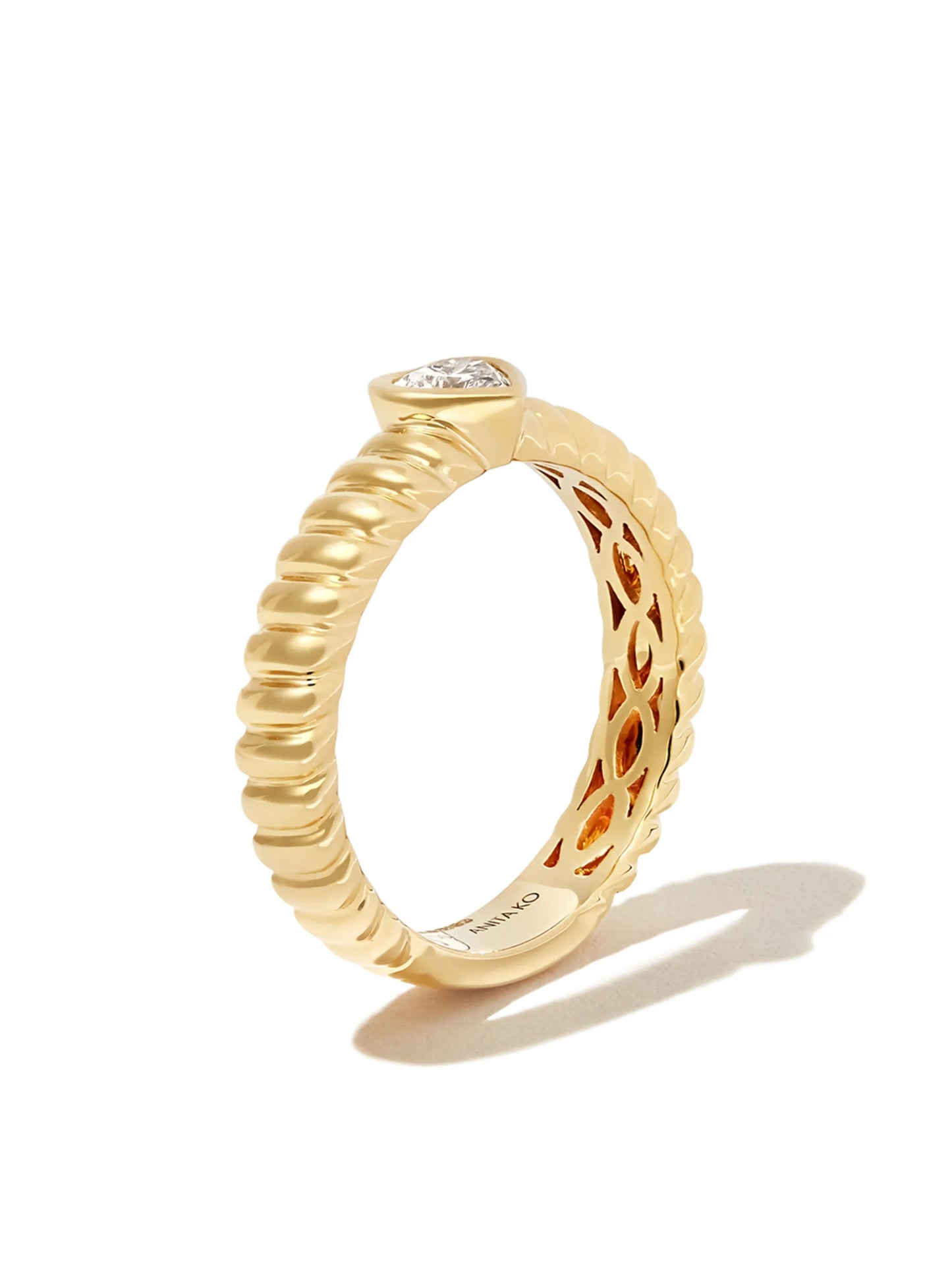 18kt yellow gold Zoe diamond ring