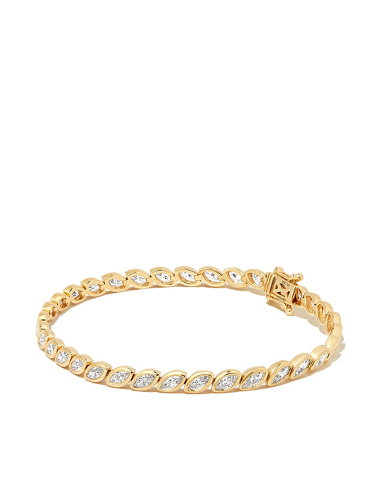 18kt yellow gold diamond tennis bracelet