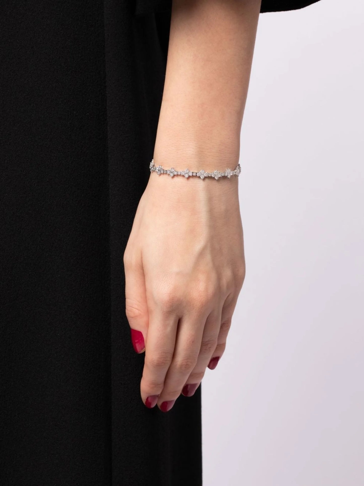 18kt white gold diamond tennis bracelet