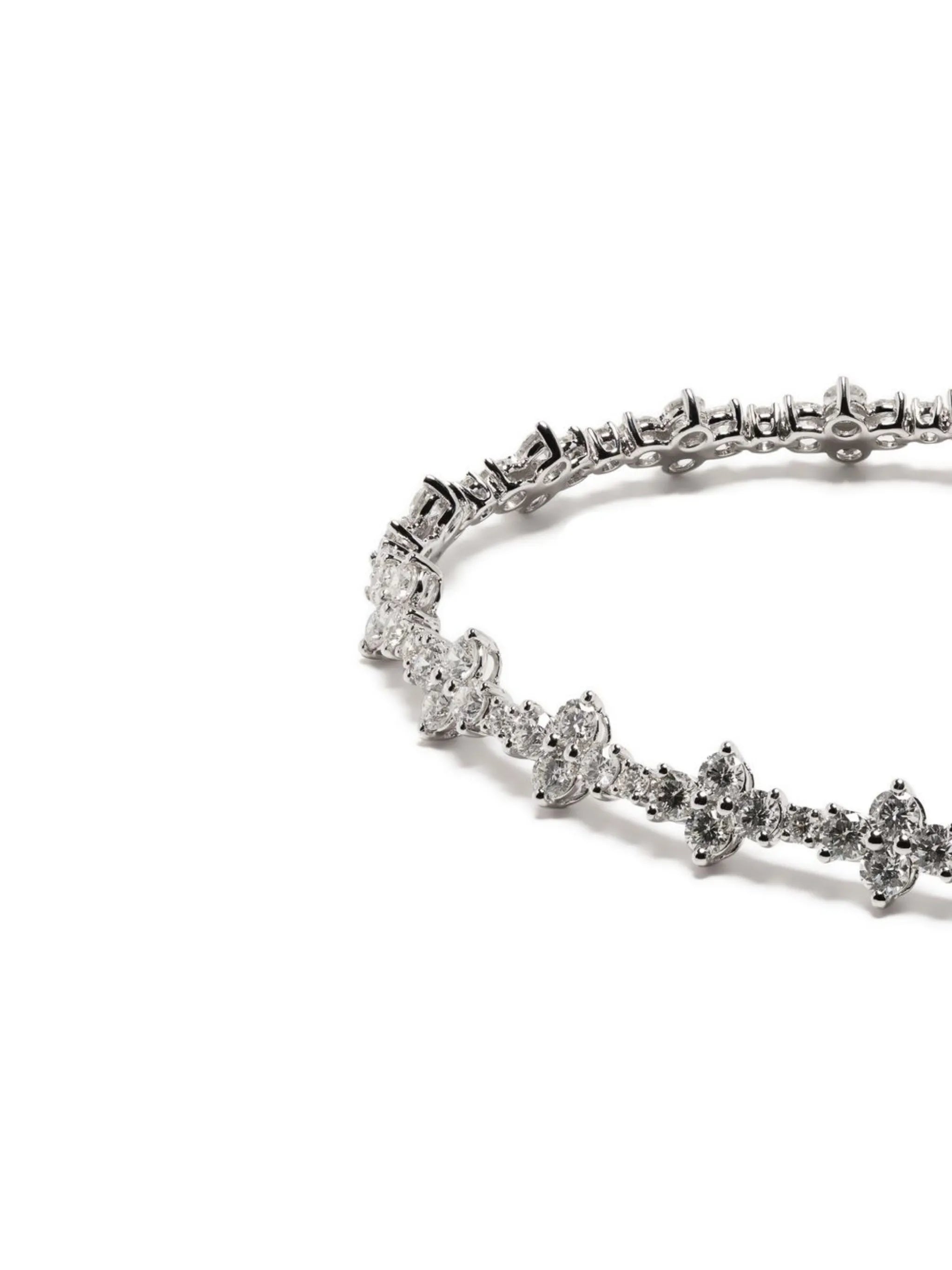 18kt white gold diamond tennis bracelet