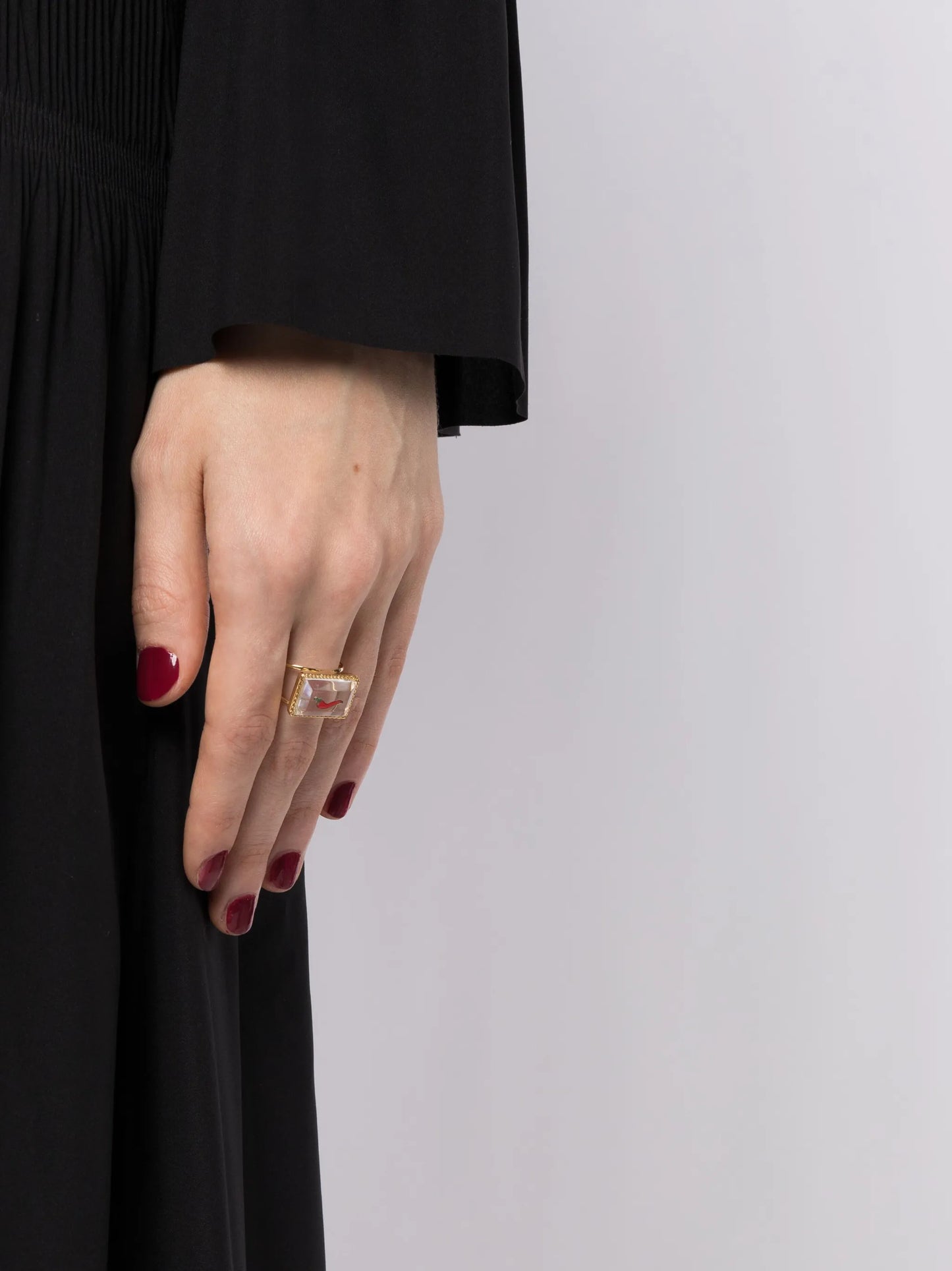 18kt yellow gold Lucky FelFel ring
