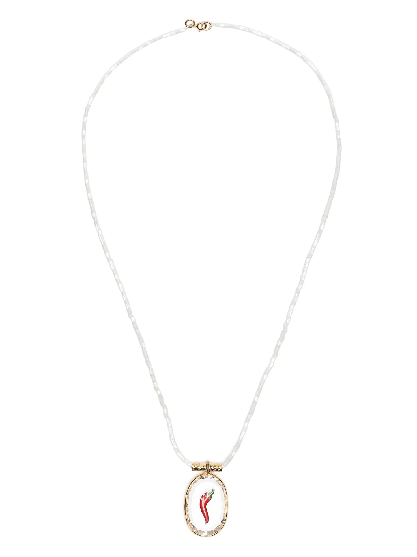 18kt yellow gold Pepper pendant necklace
