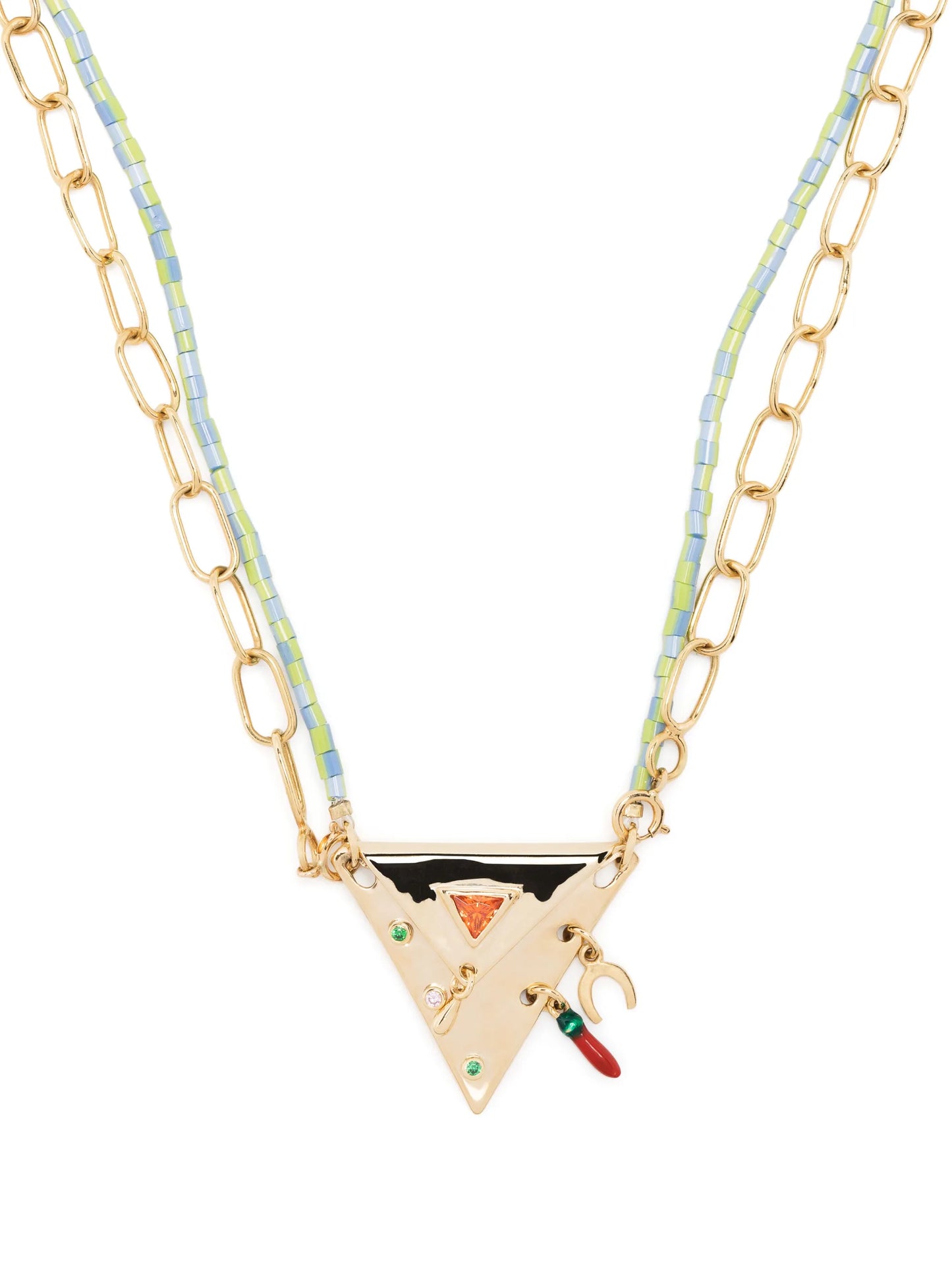 18kt yellow gold Protective Pouch pendant necklace