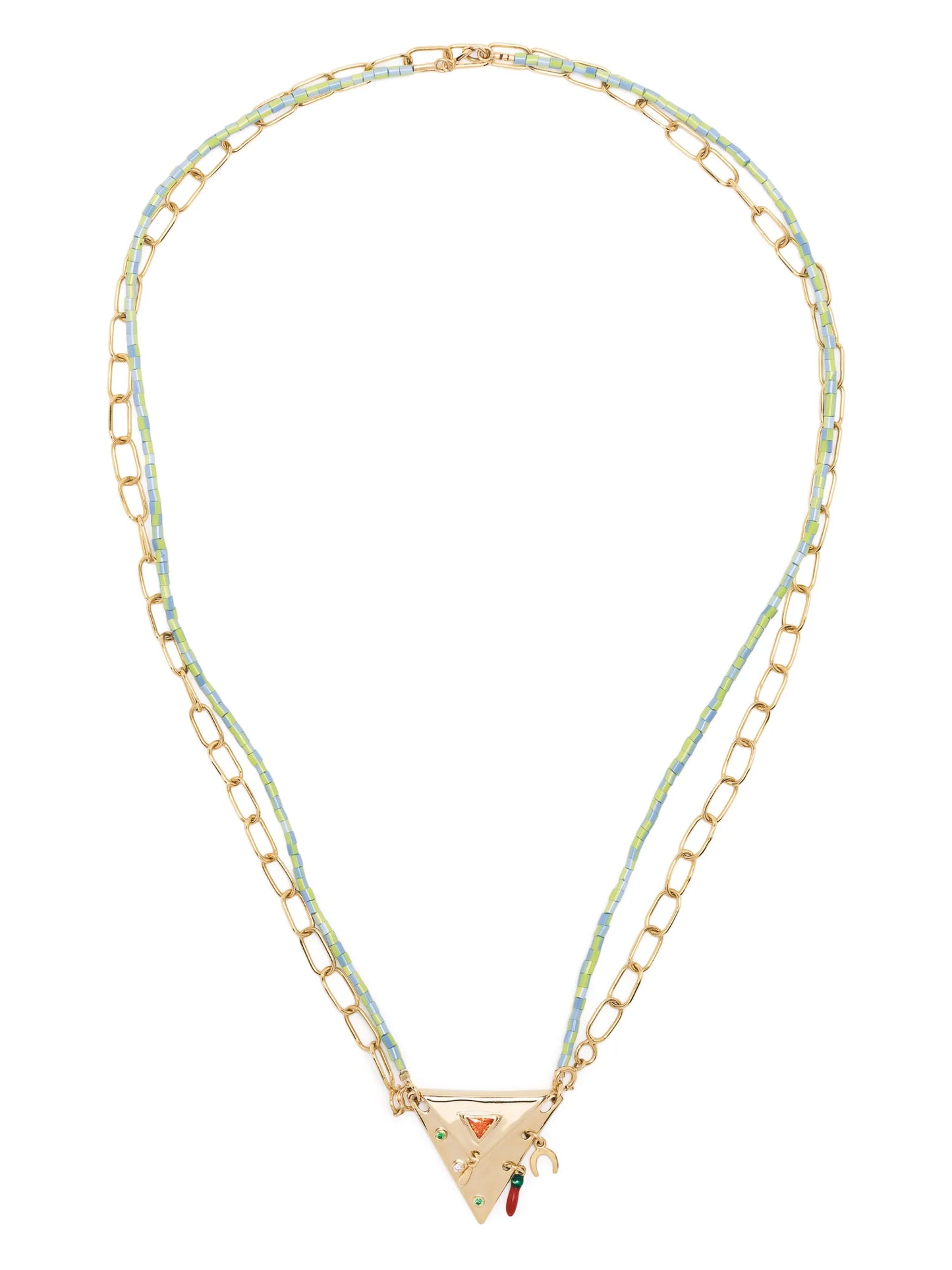 18kt yellow gold Protective Pouch pendant necklace