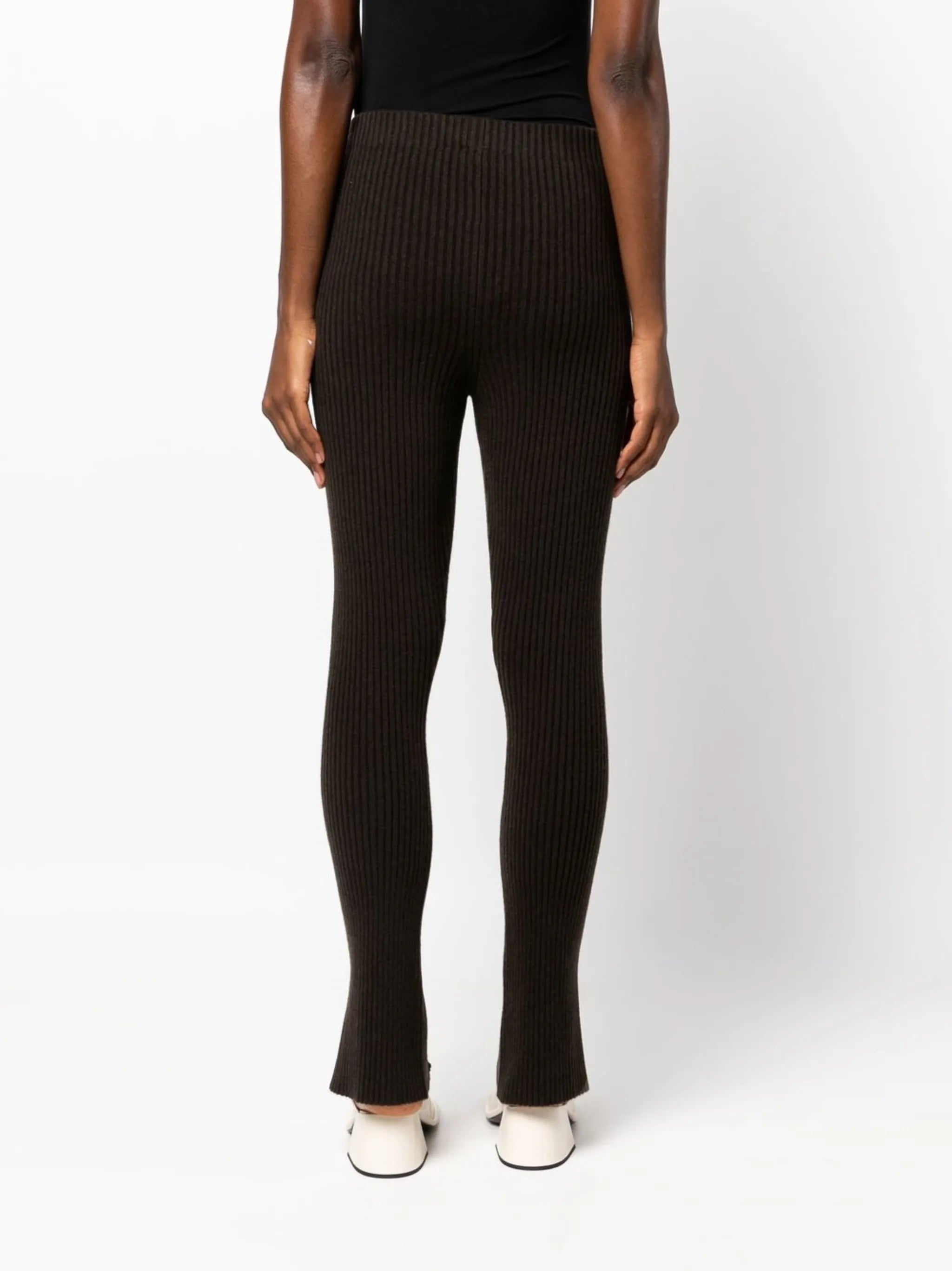 Sima ribbed-knit cashmere trousers