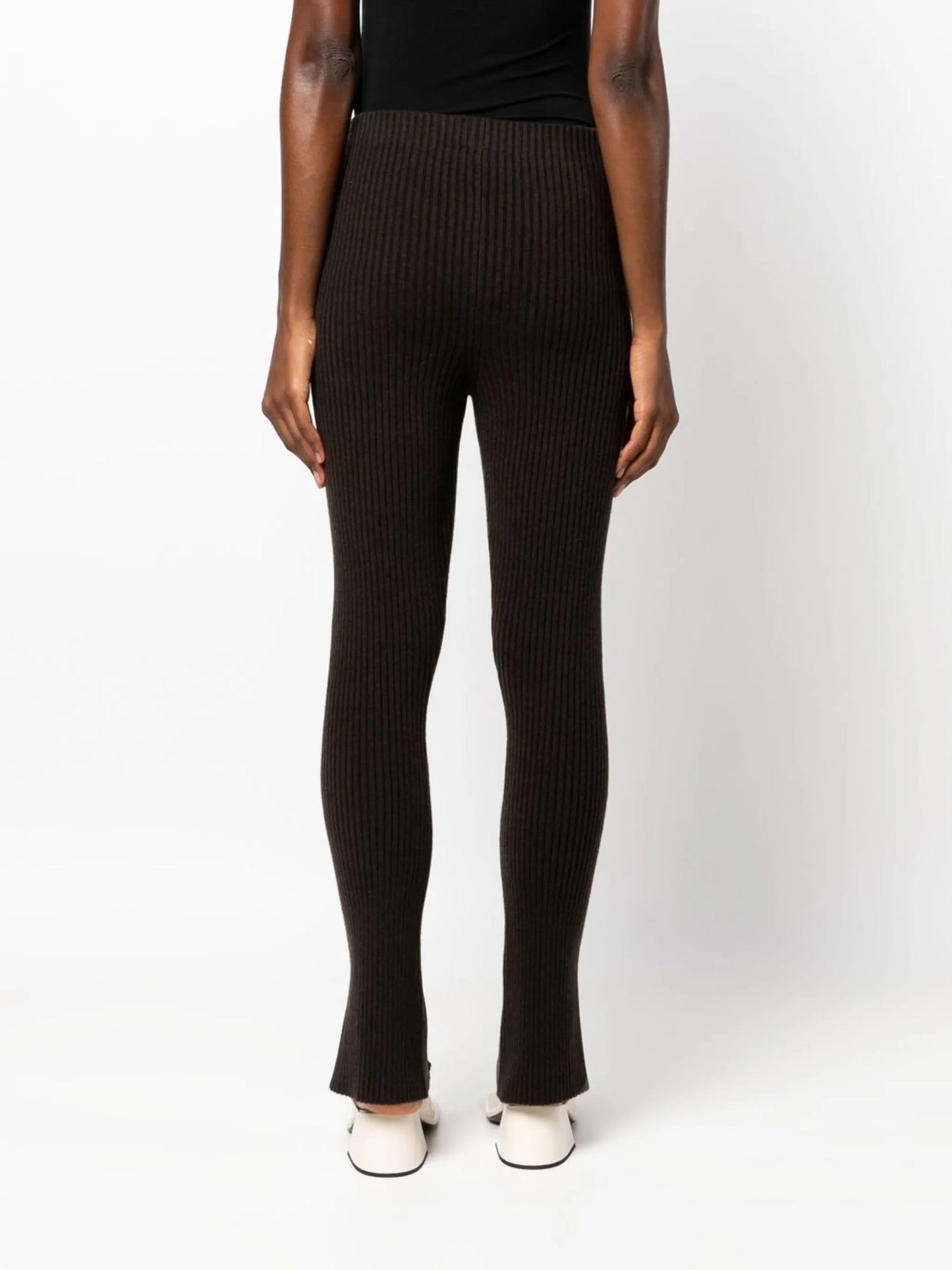 Sima ribbed-knit cashmere trousers