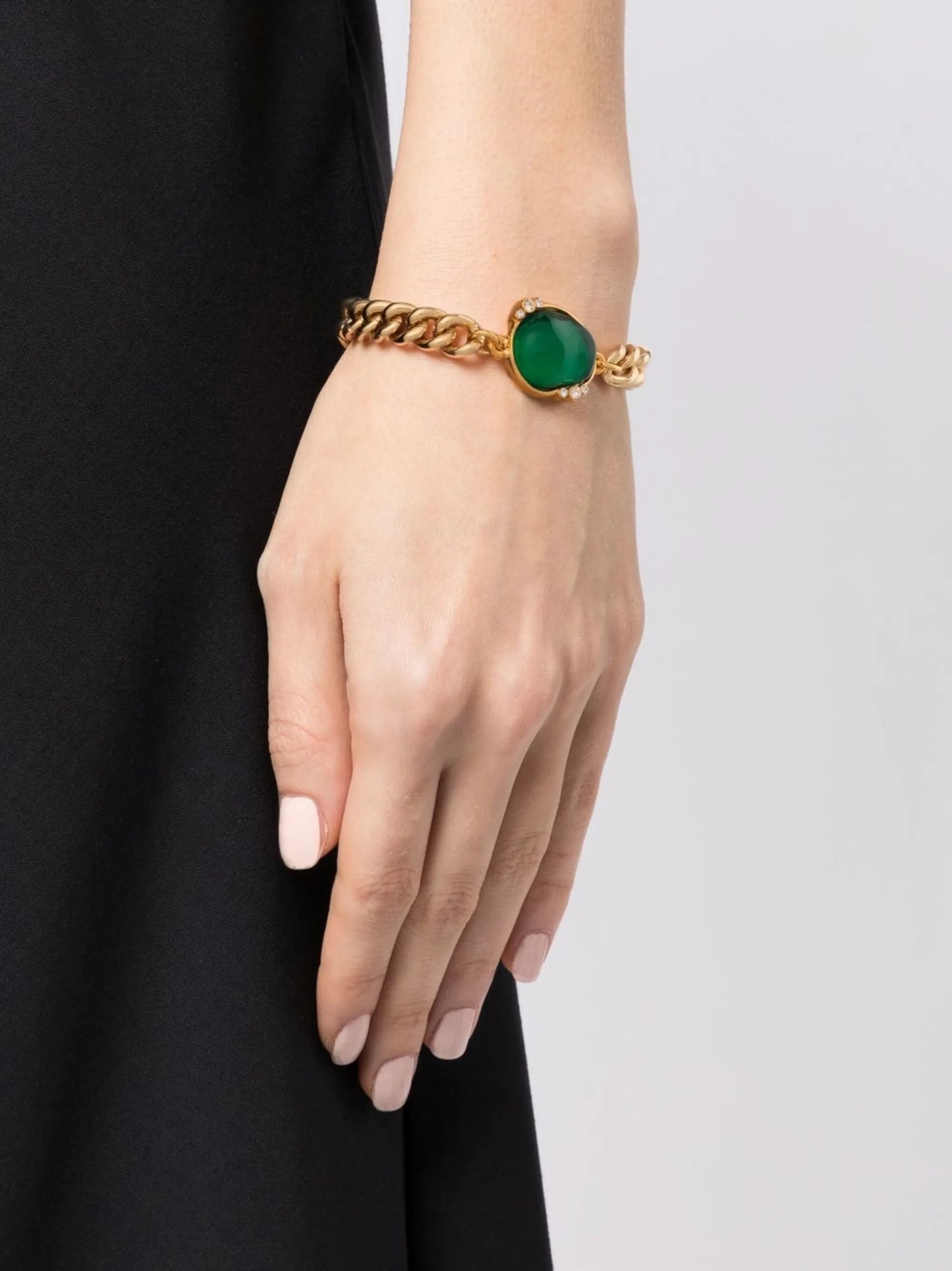 chain link stone bracelet