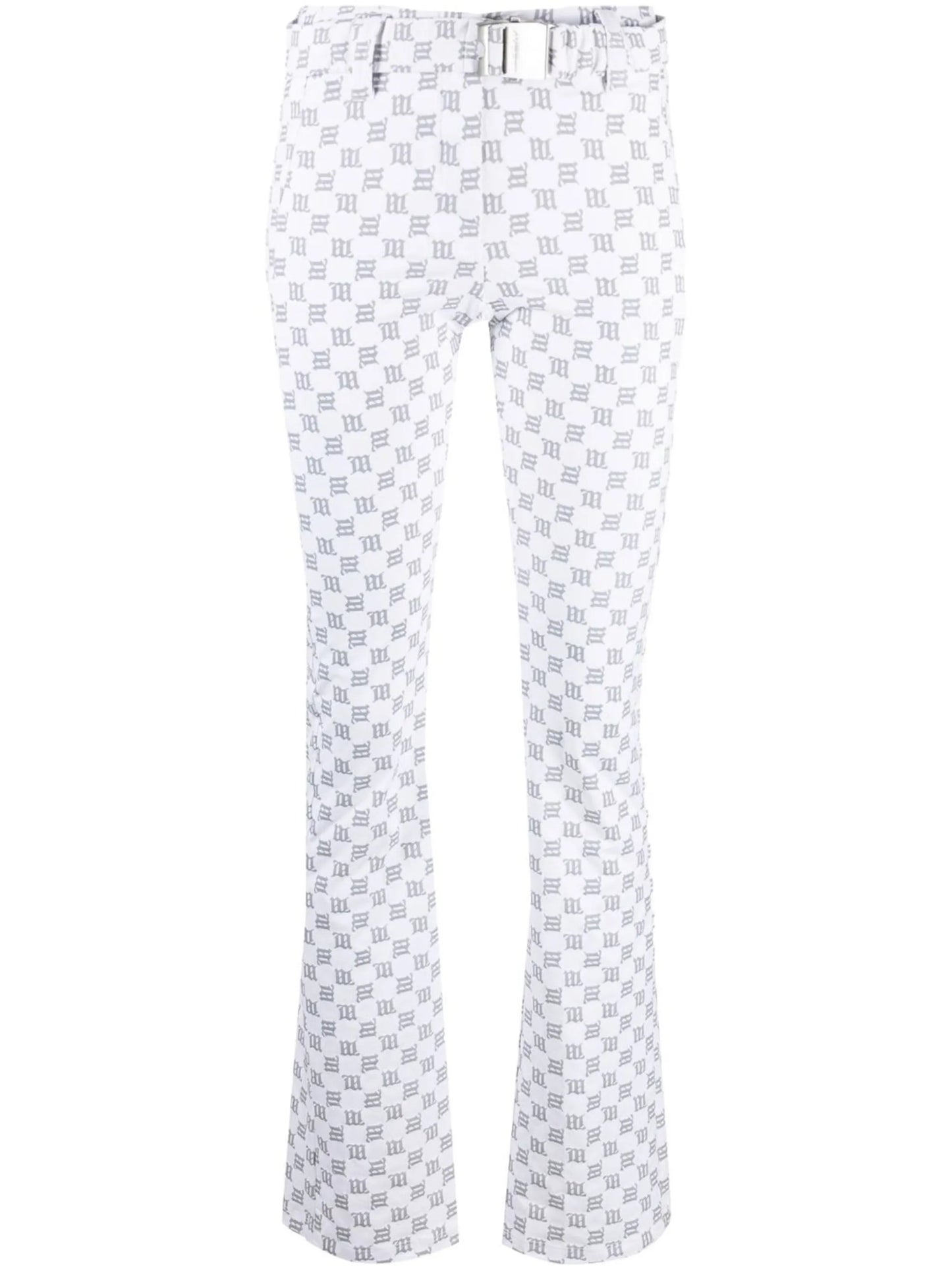 monogram-pattern ski trousers