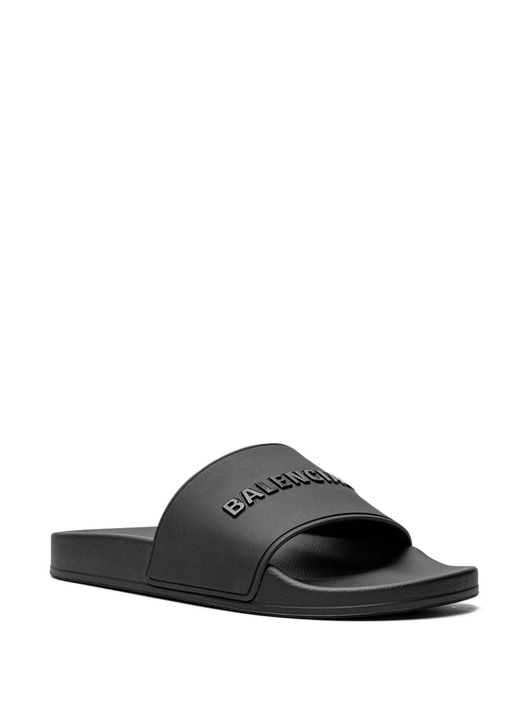 logo-embossed pool slides