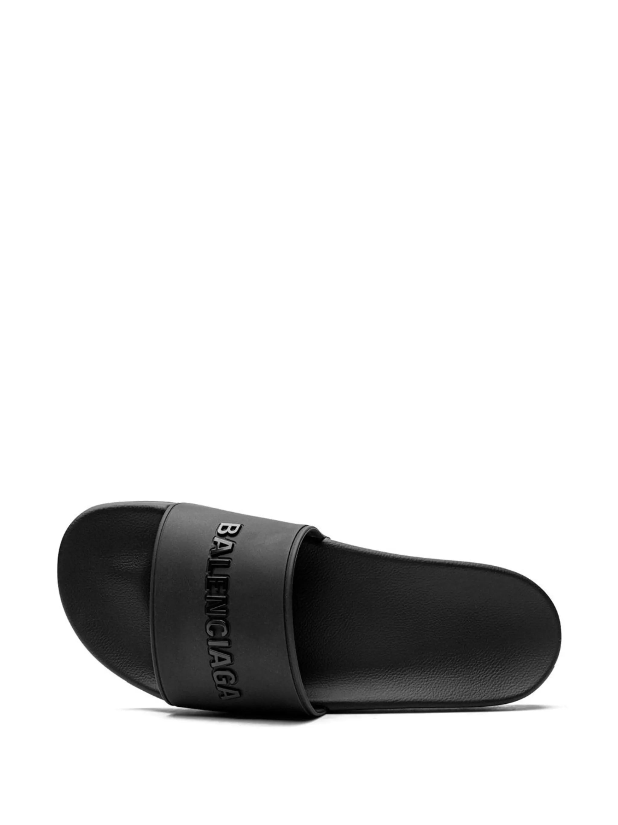 logo-embossed pool slides