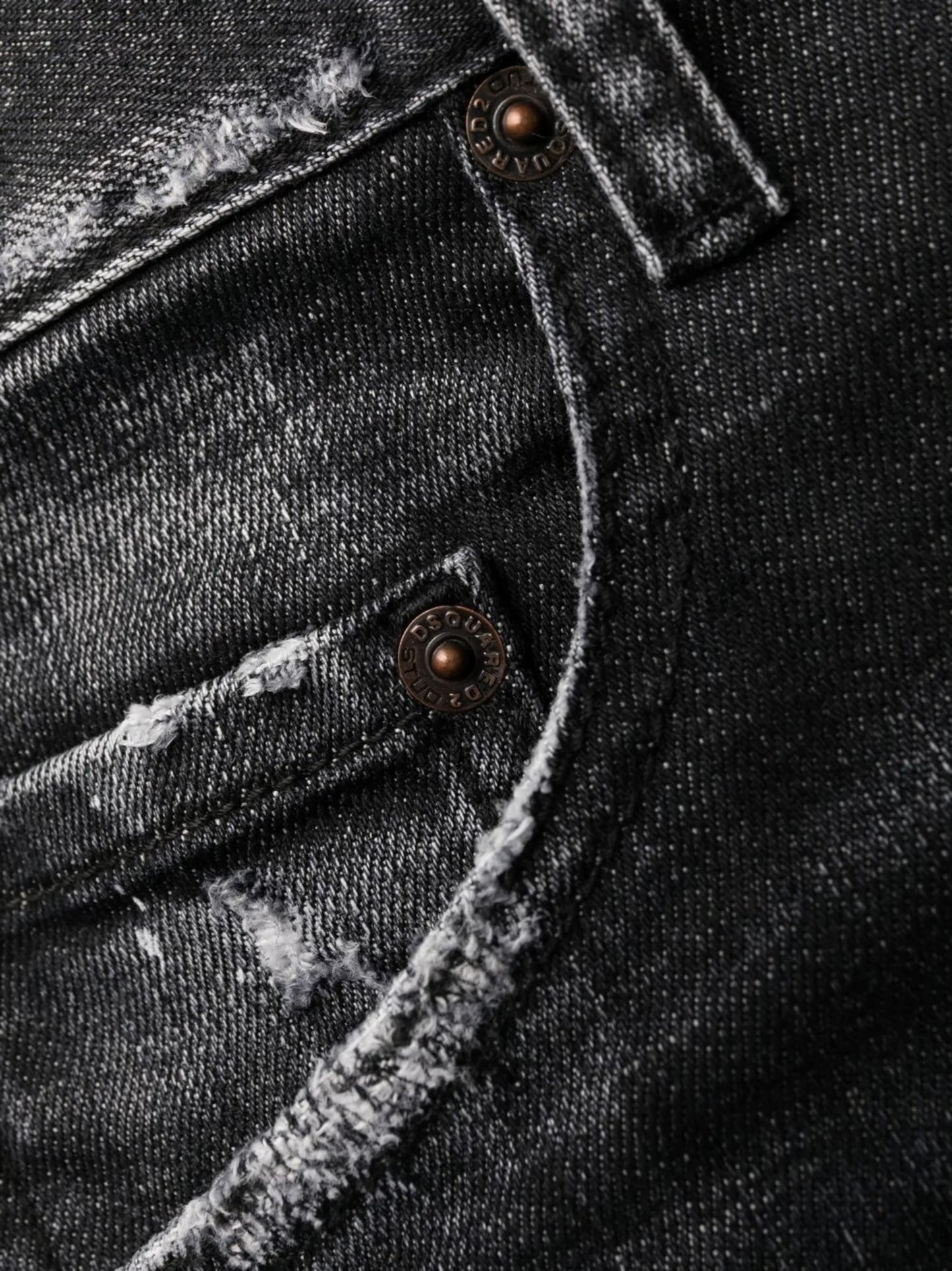 Skater distressed-finish jeans