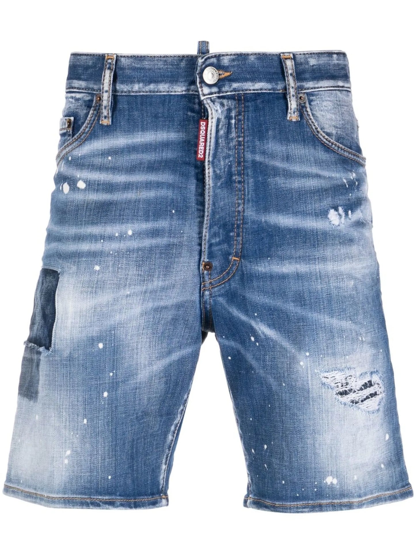 distressed denim shorts