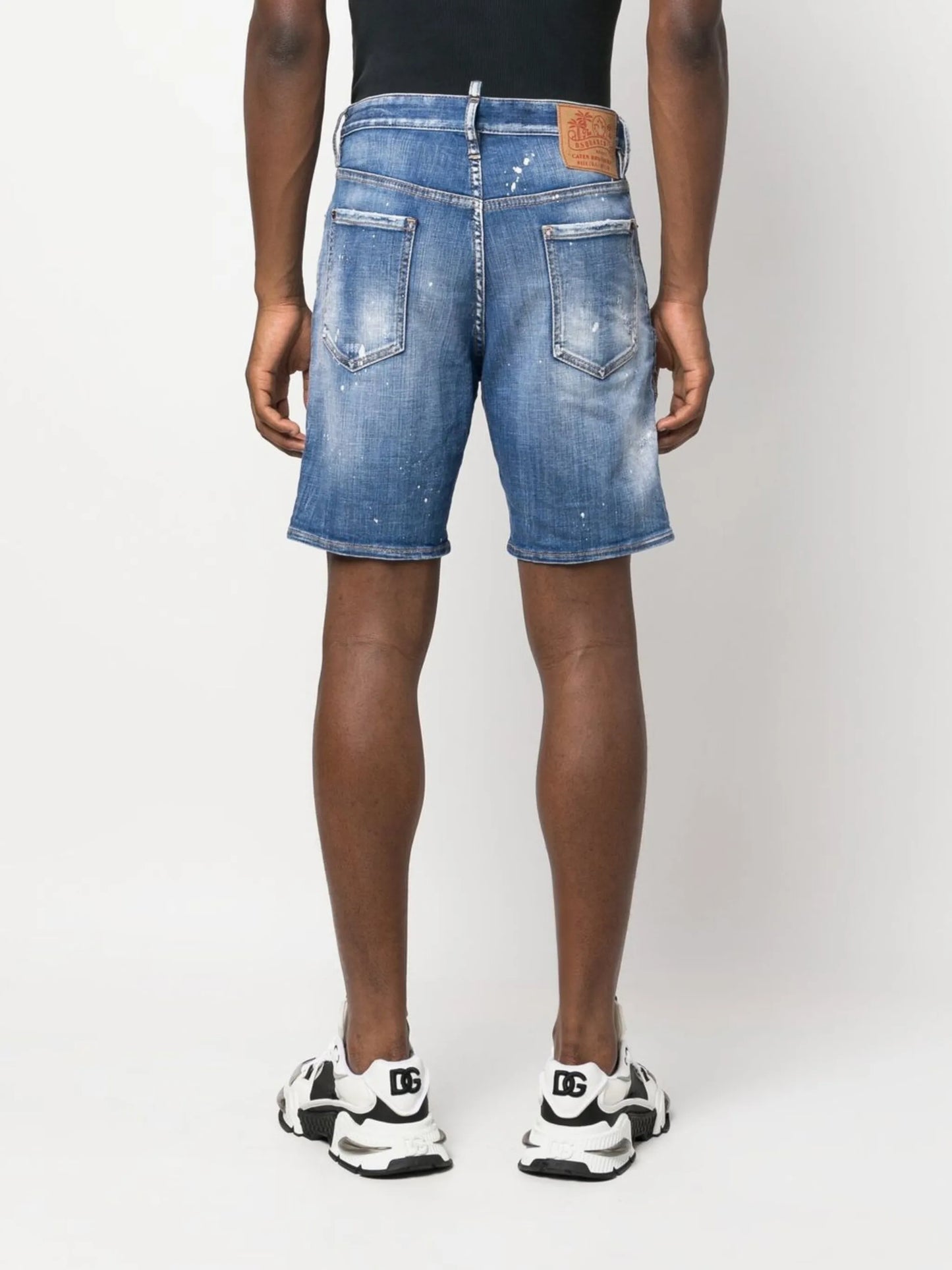 distressed denim shorts