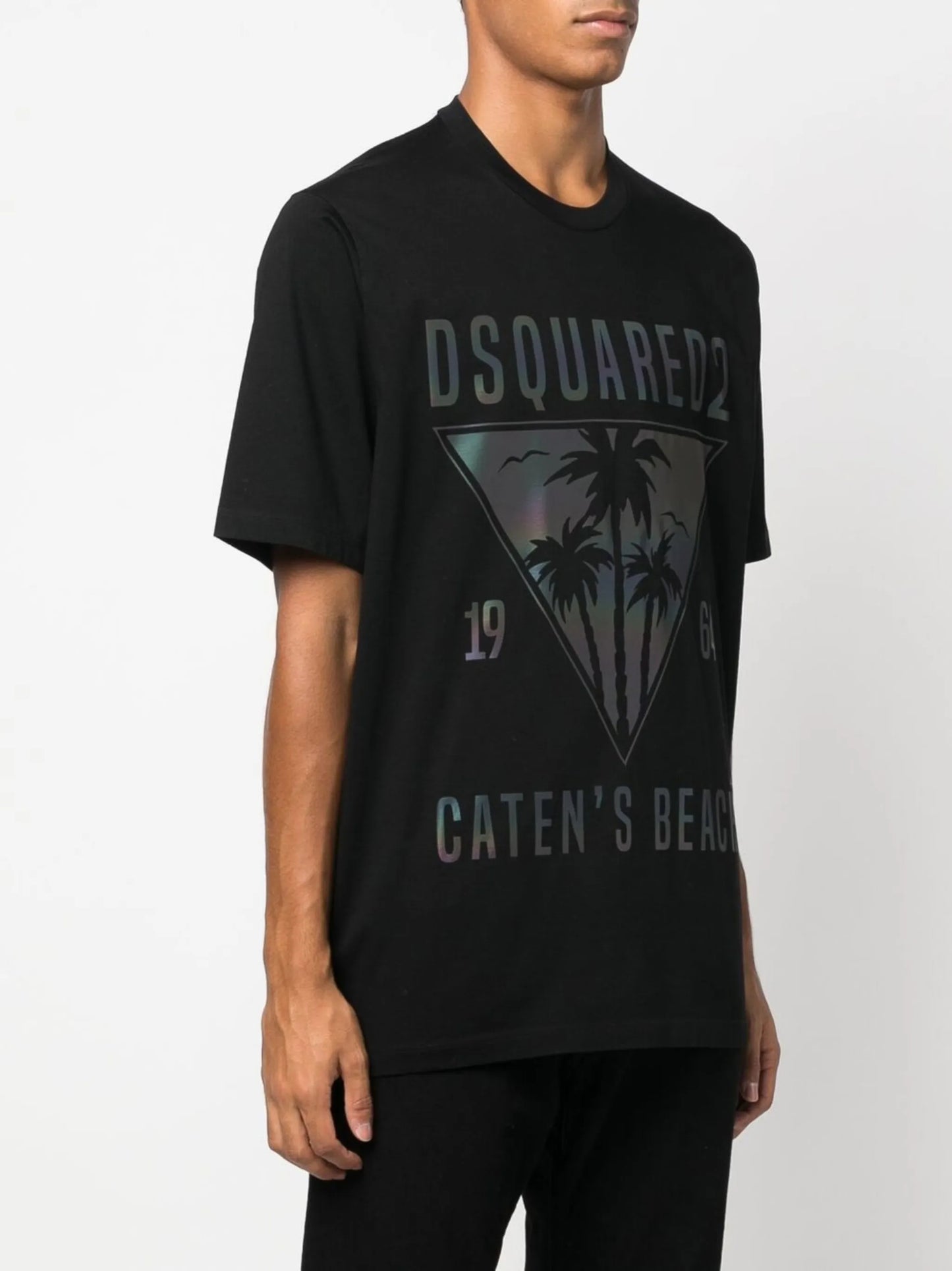 graphic-print logo T-shirt