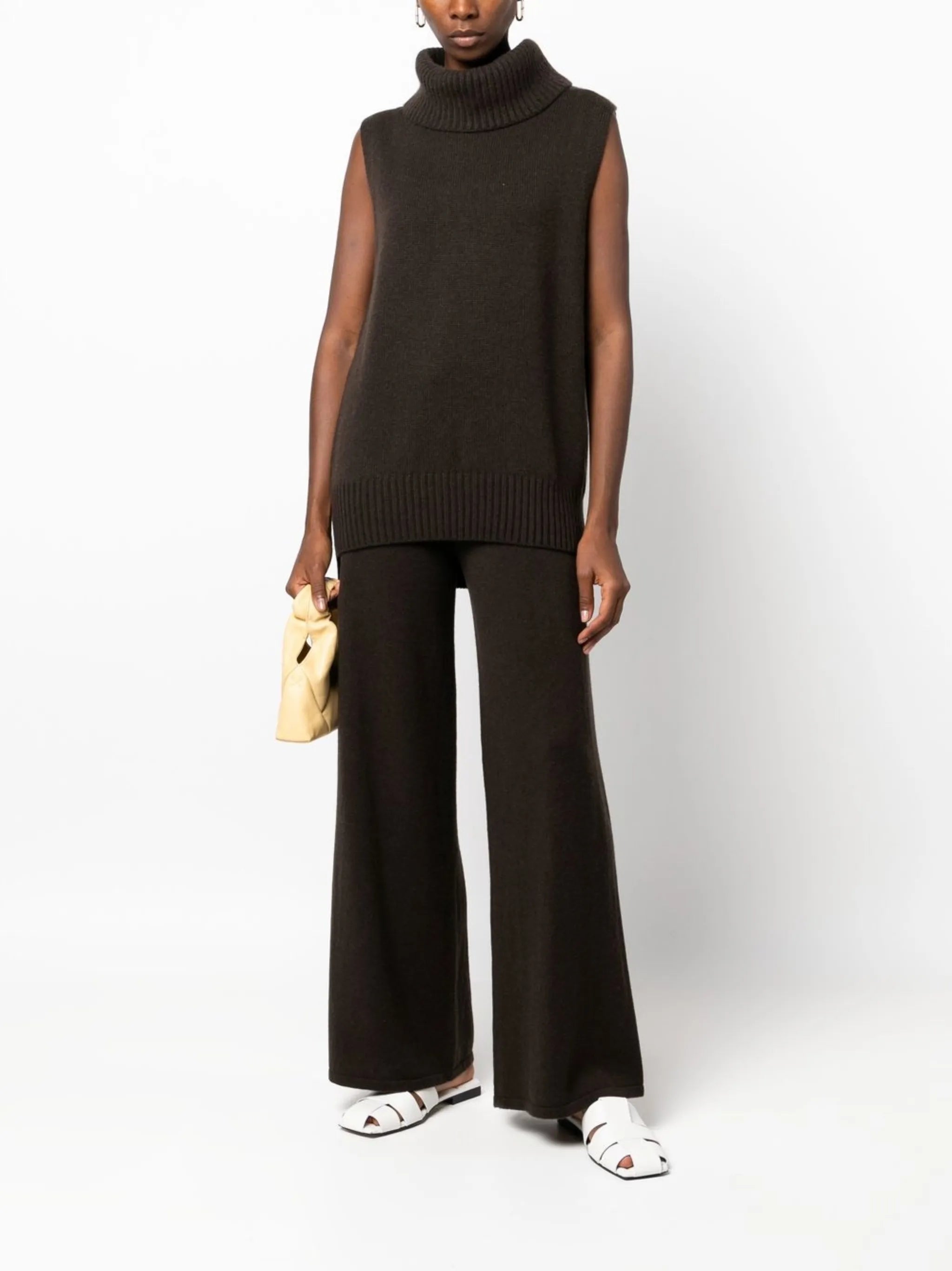 Sofi wide-leg cashmere trousers
