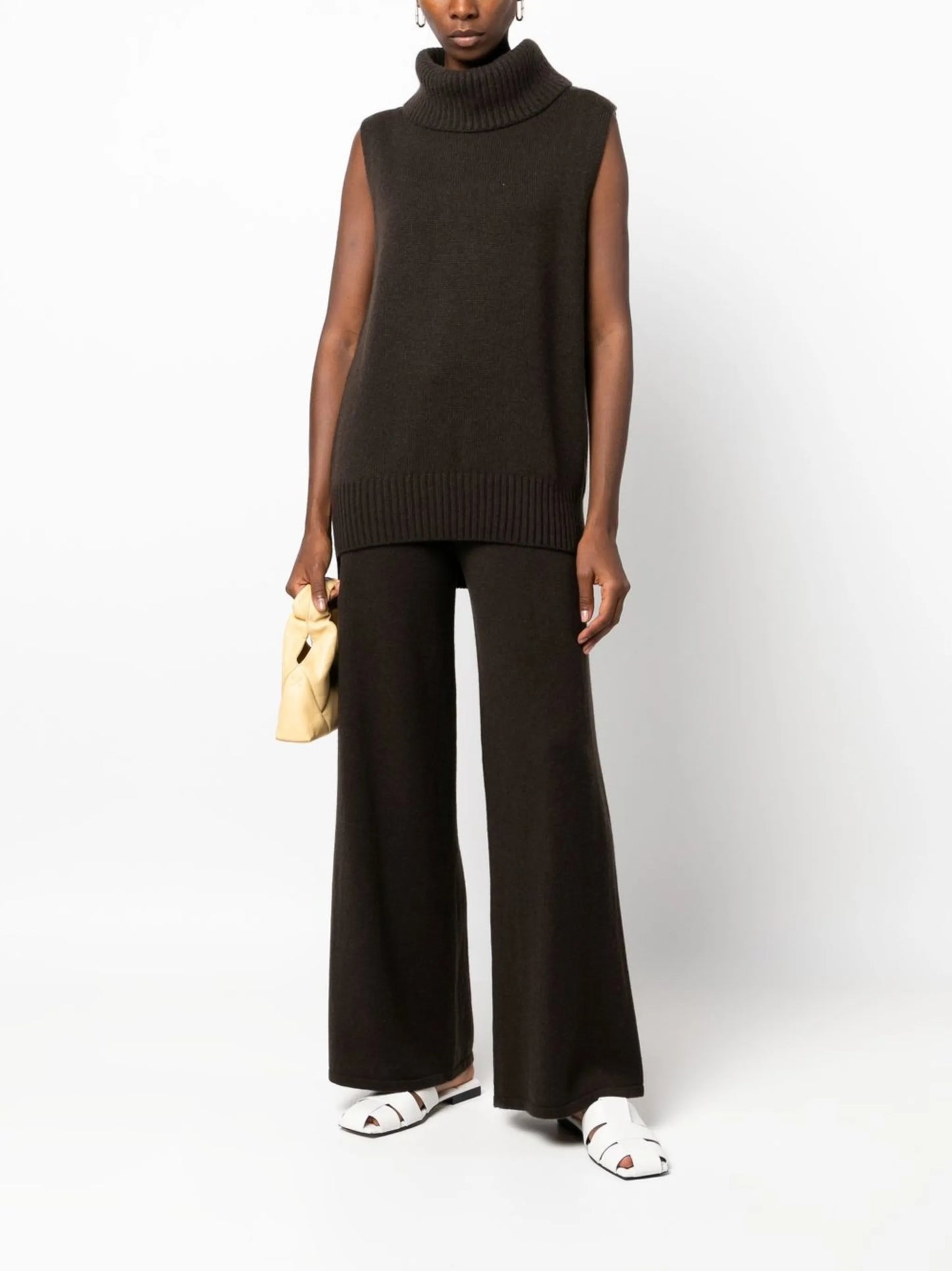 Sofi wide-leg cashmere trousers