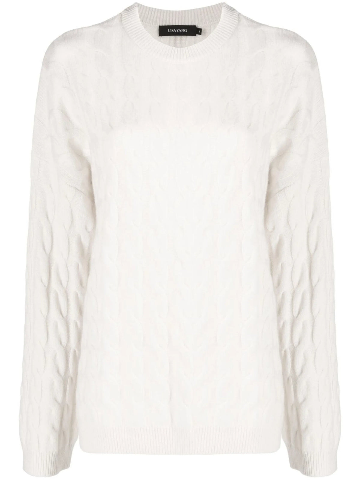 cable-knit cashmere jumper