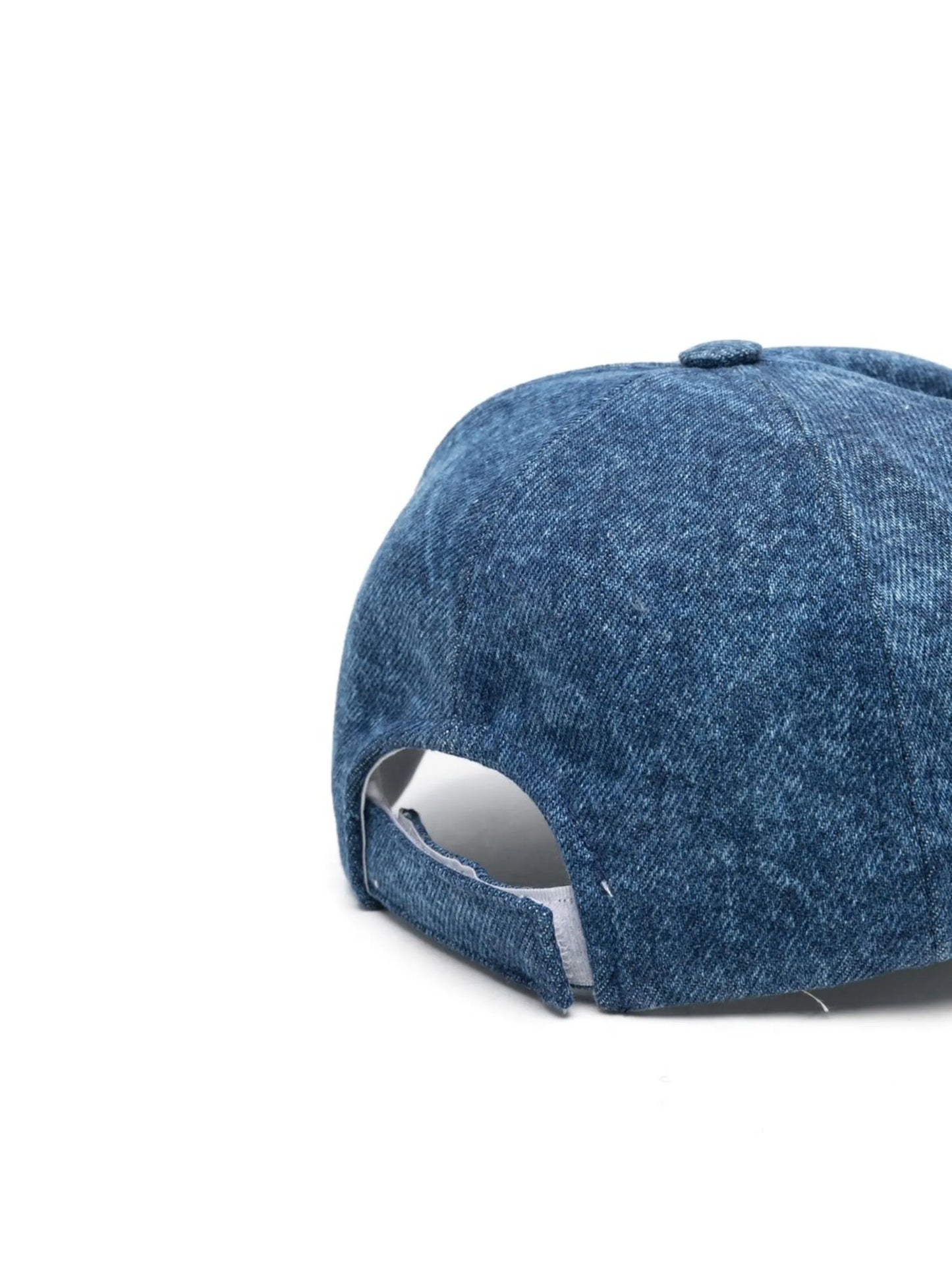 logo-embroidered denim cap