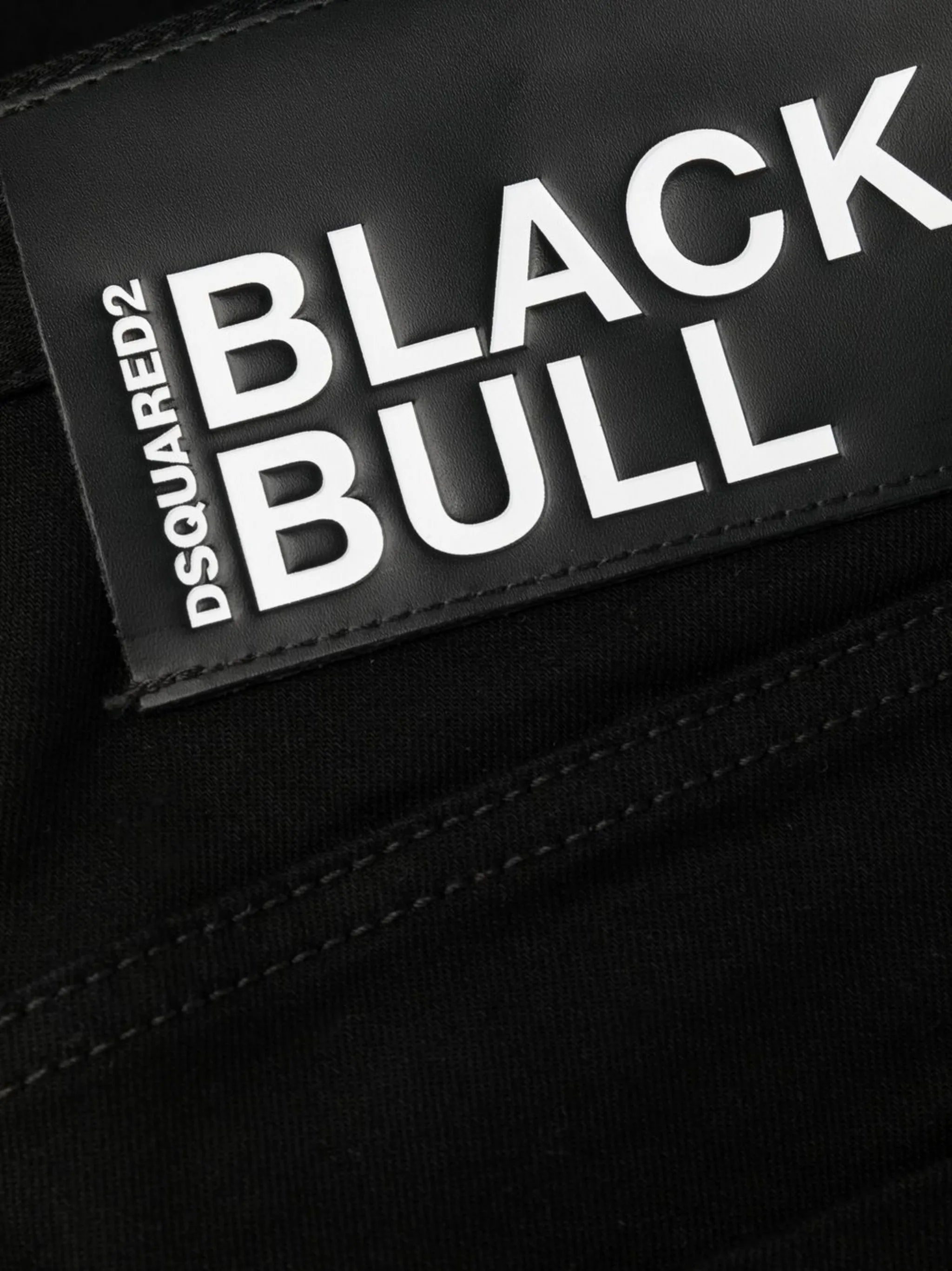 logo-patch slim-cut jeans