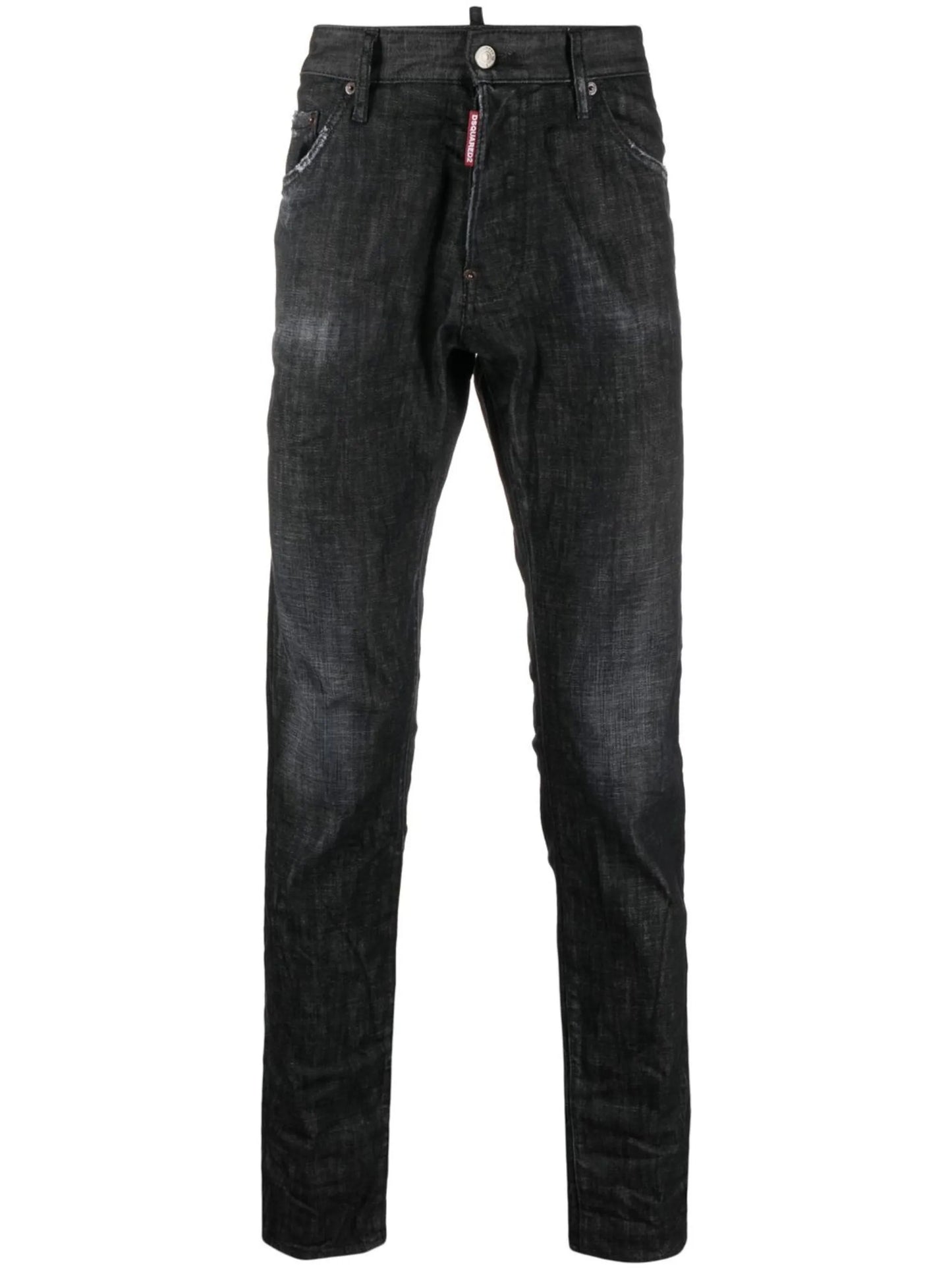 tapered slim-cut jeans