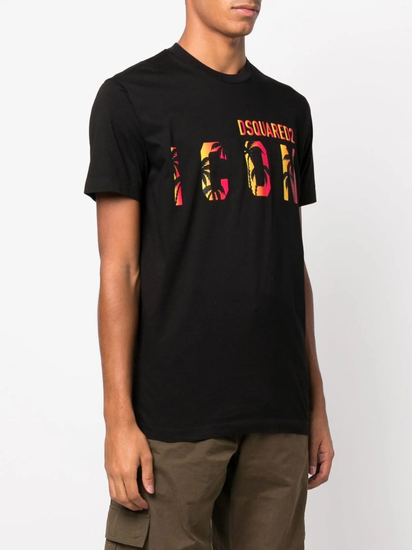 Icon tropical logo-print T-shirt