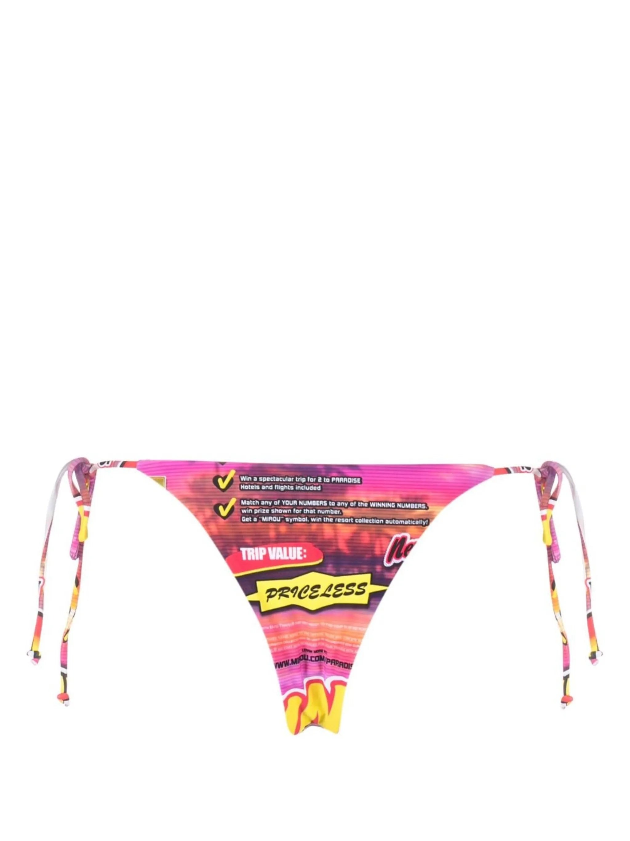 Kauai Lotto-print bikini bottoms