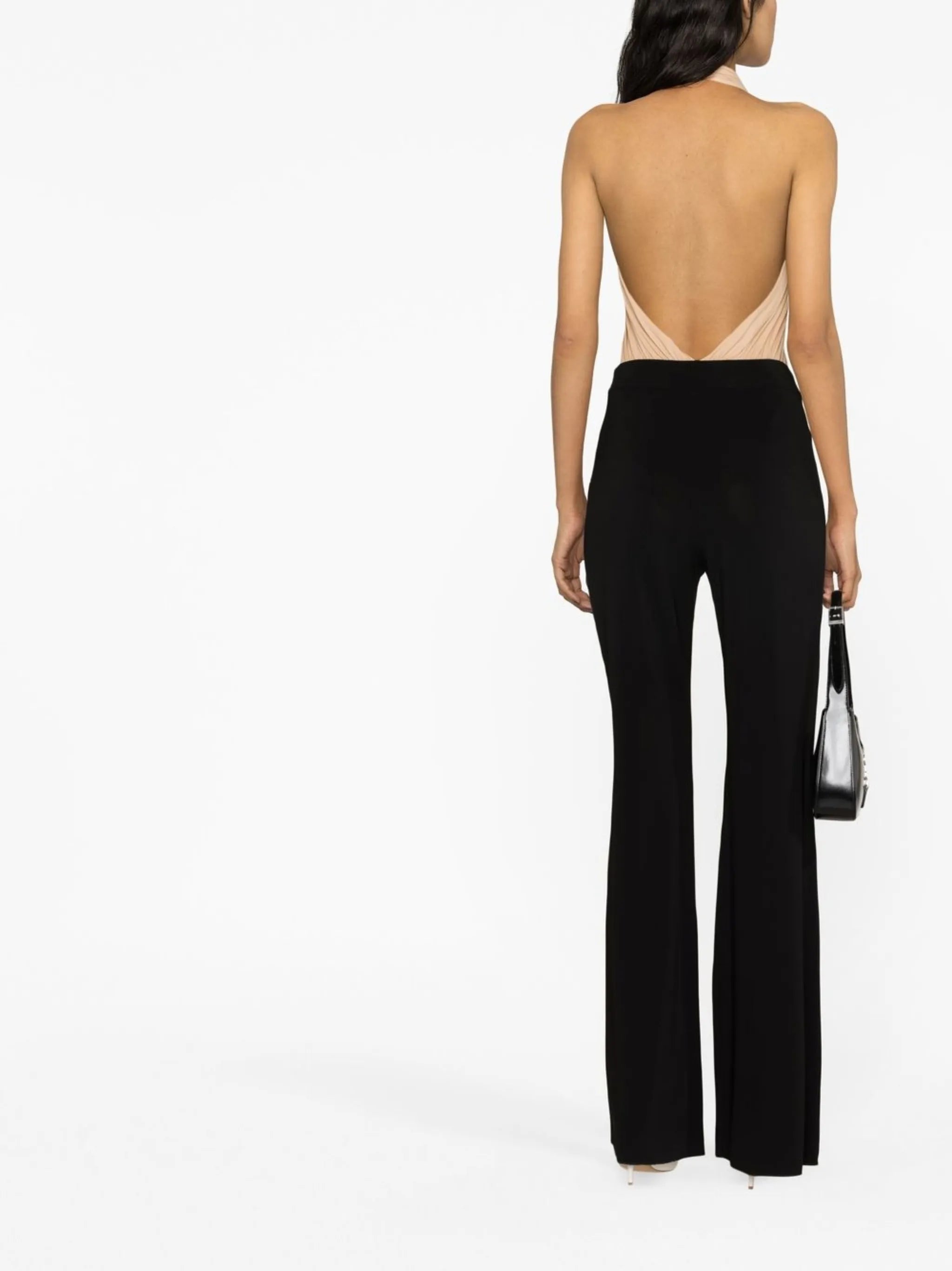 ruffle-detail halterneck bodysuit