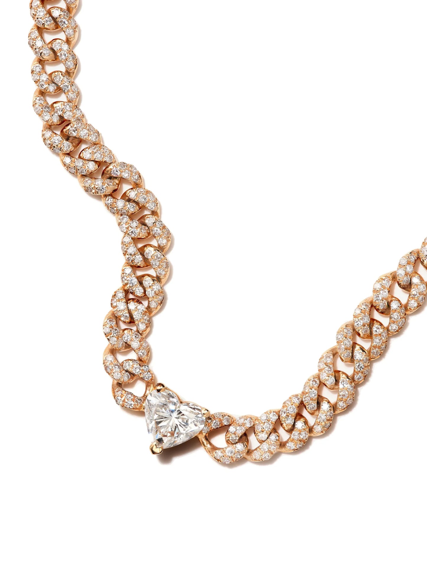 18kt yellow gold diamond pendant choker