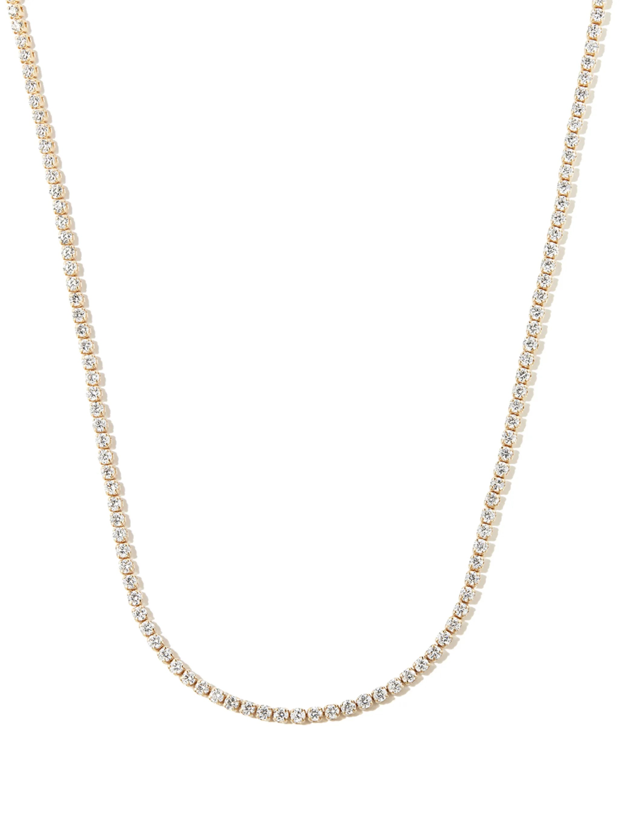 18kt yellow gold Single Line Threads choker