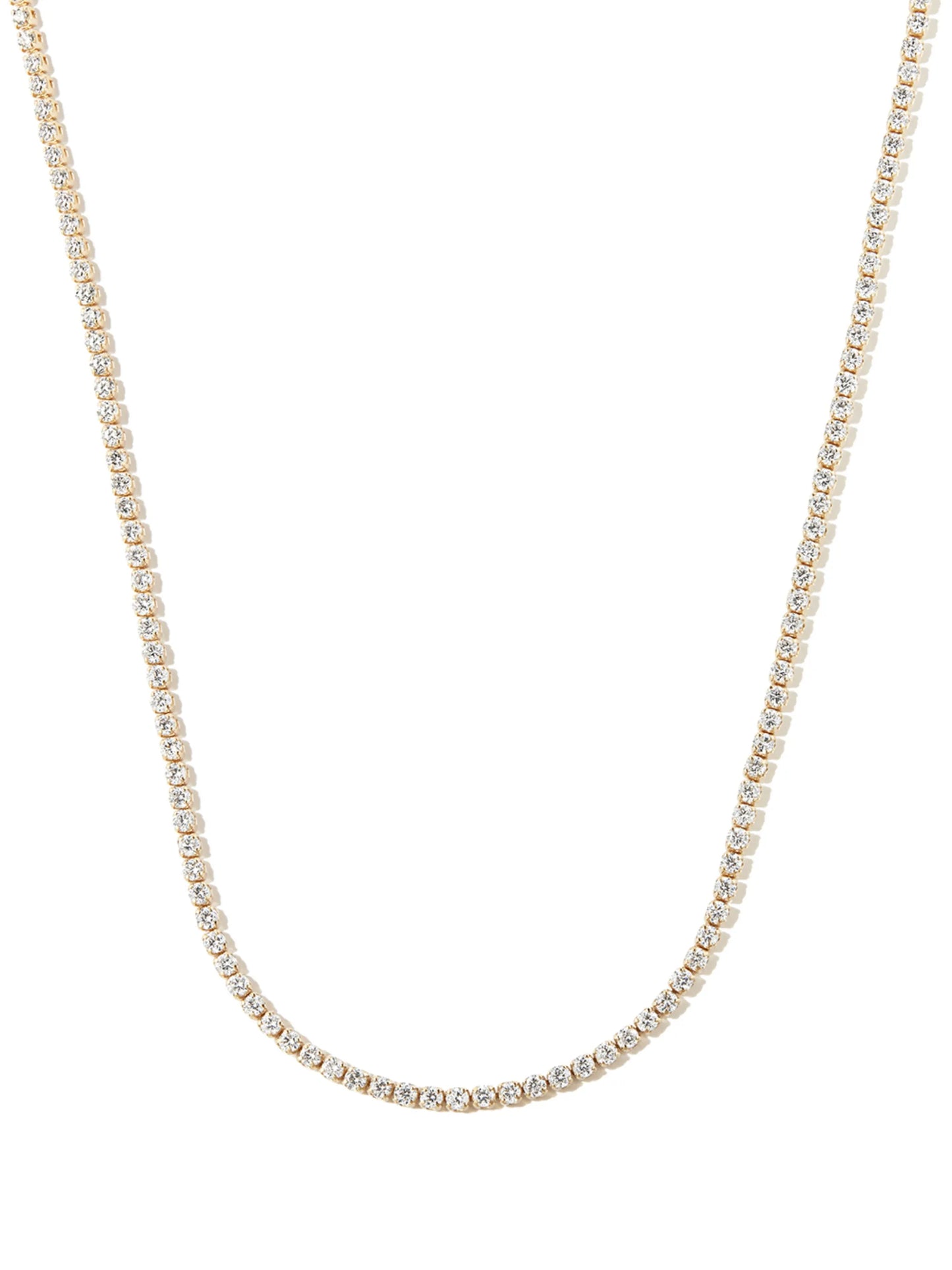 18kt yellow gold Single Line Threads choker