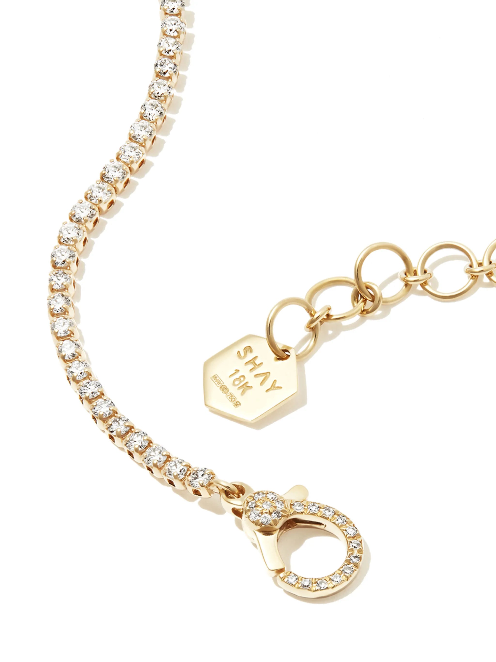 18kt yellow gold Single Line Threads choker