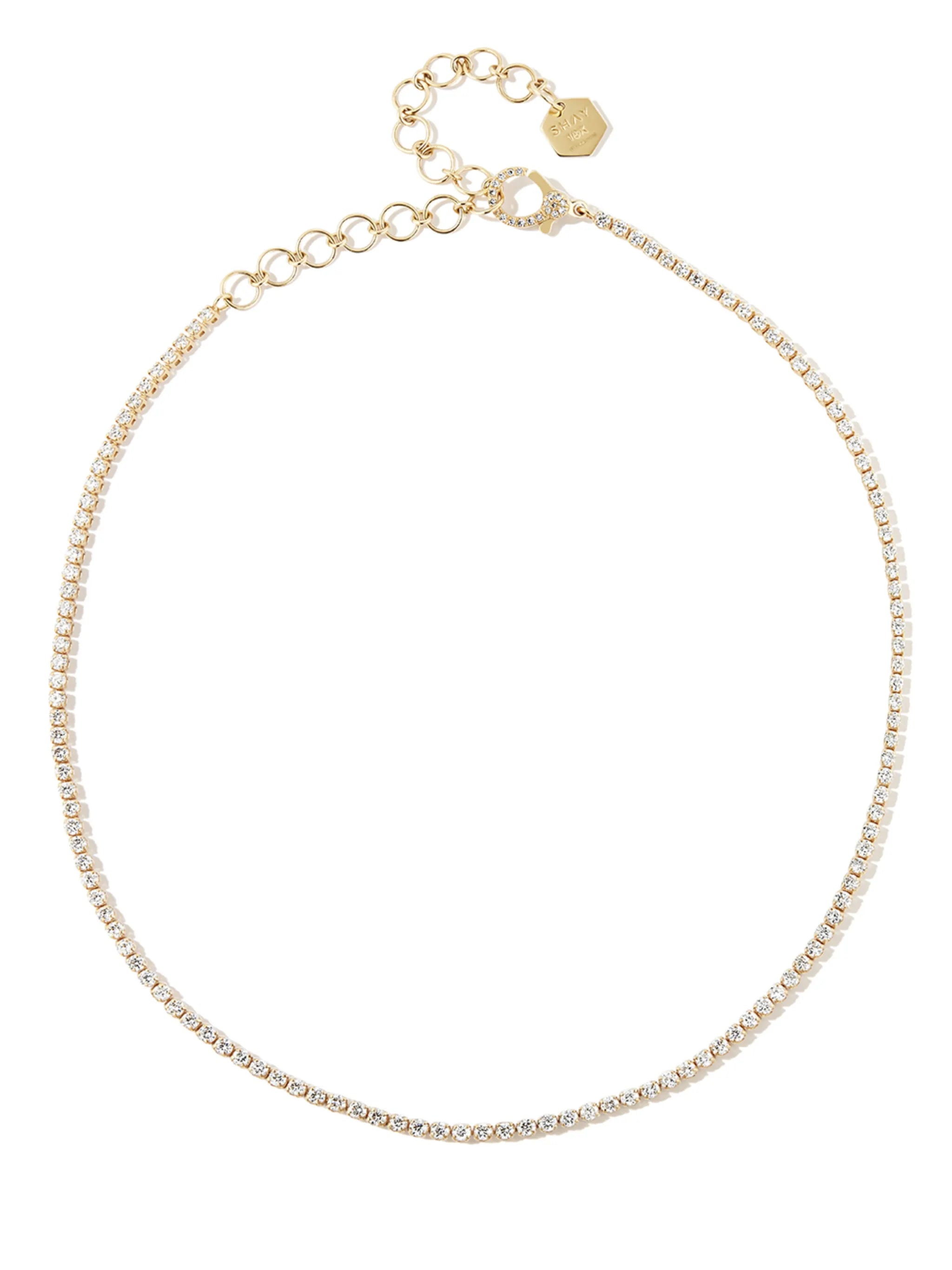 18kt yellow gold Single Line Threads choker