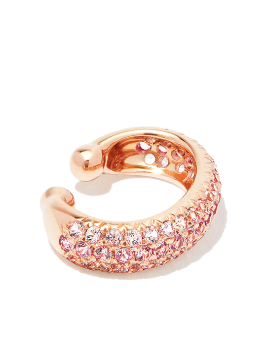 18K rose gold jumbo sapphire ear cuff