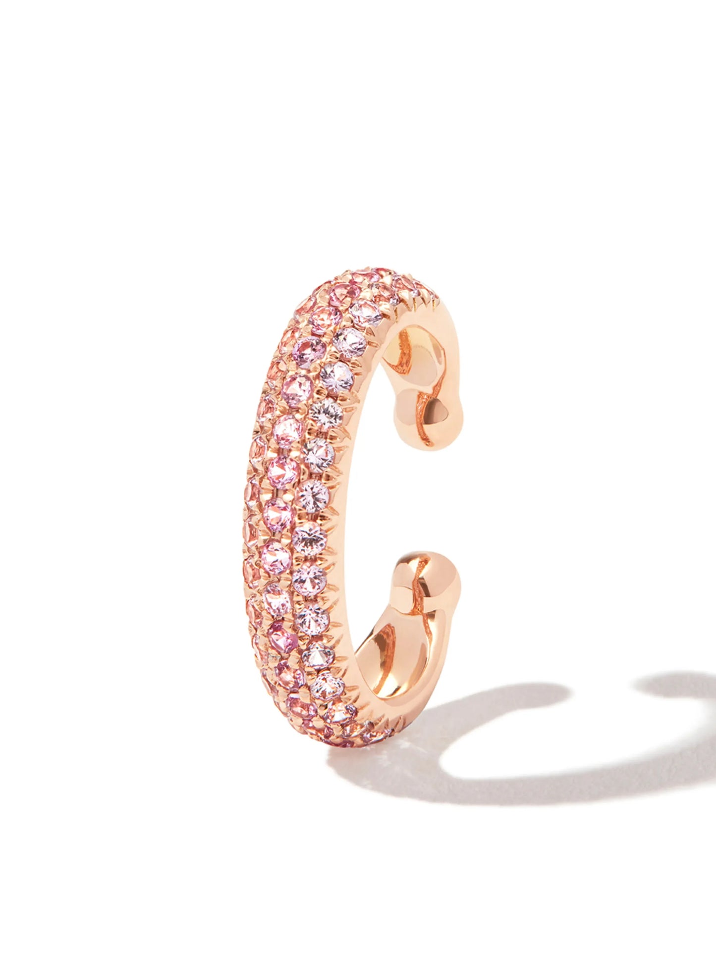 18K rose gold jumbo sapphire ear cuff