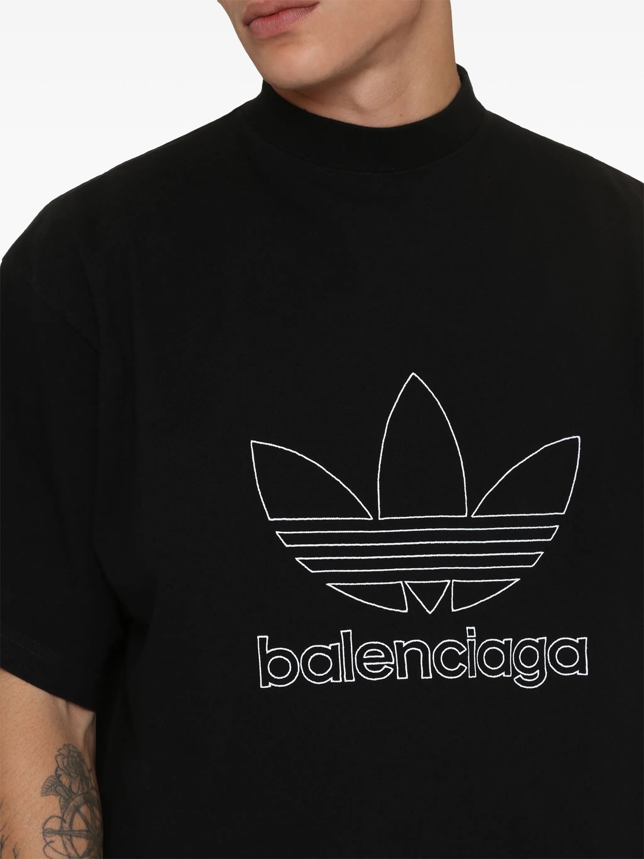 x adidas Trefoil print T-shirt