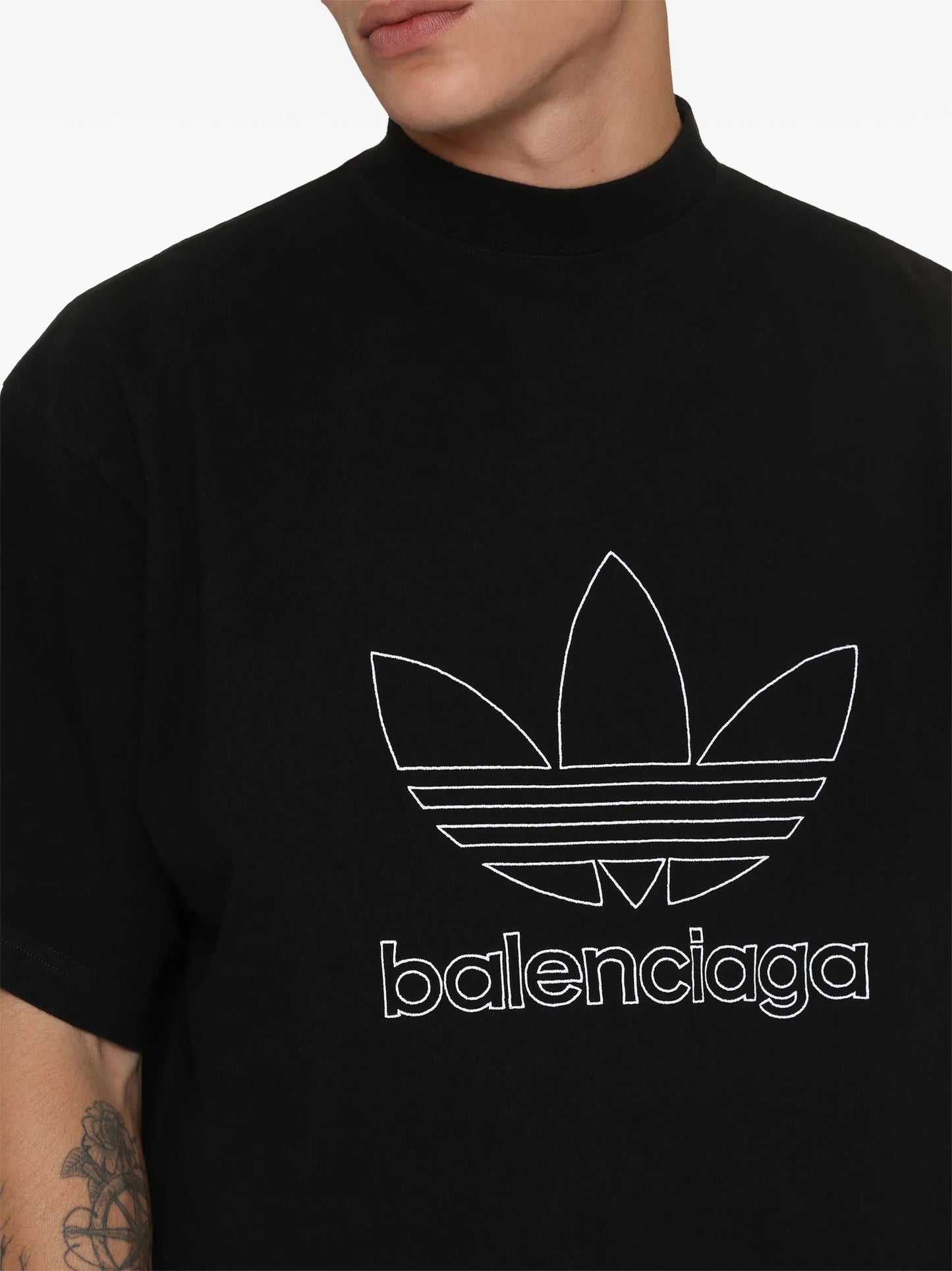 x adidas Trefoil print T-shirt
