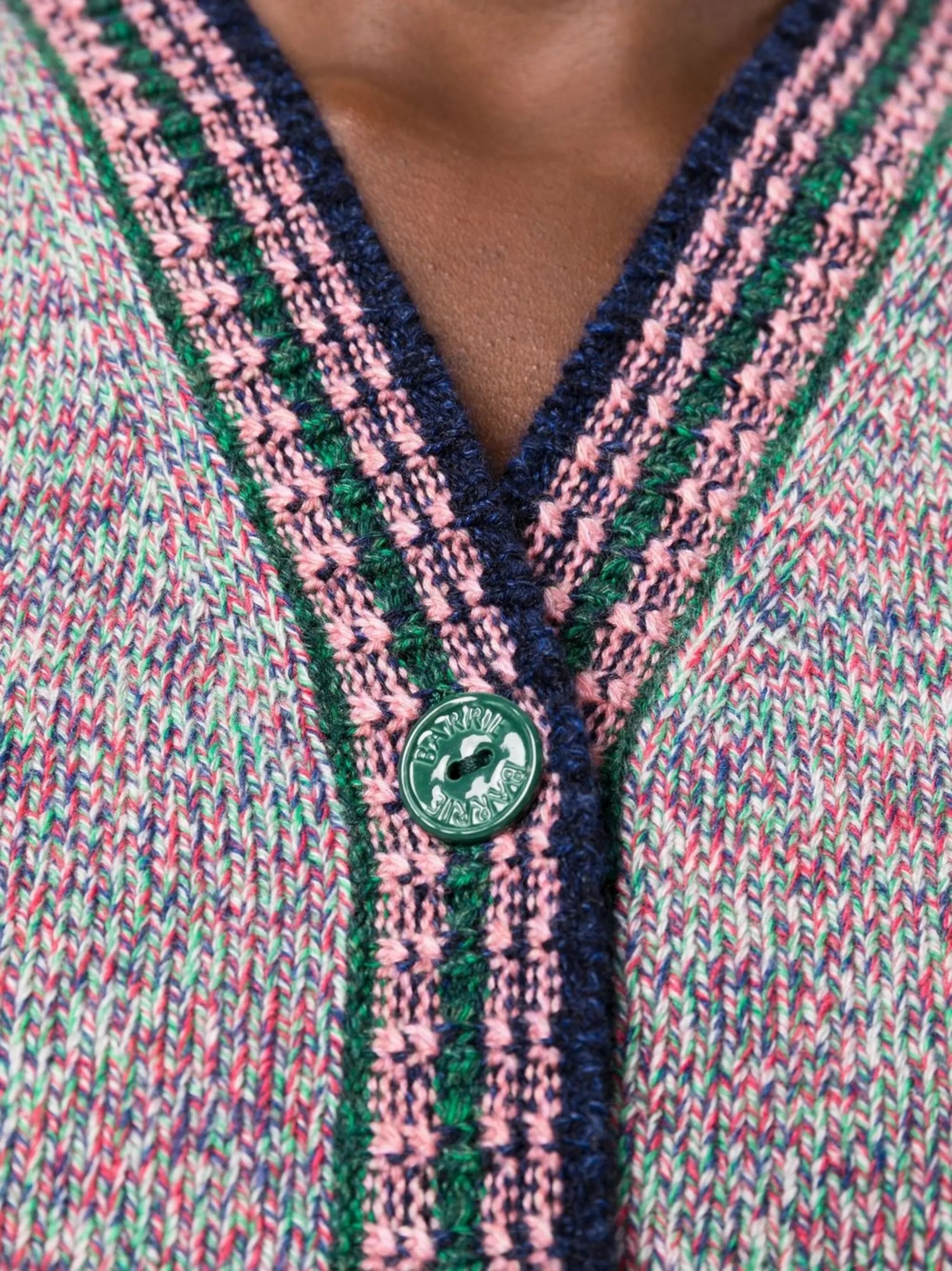 sleeveless marl cashmere cardigan