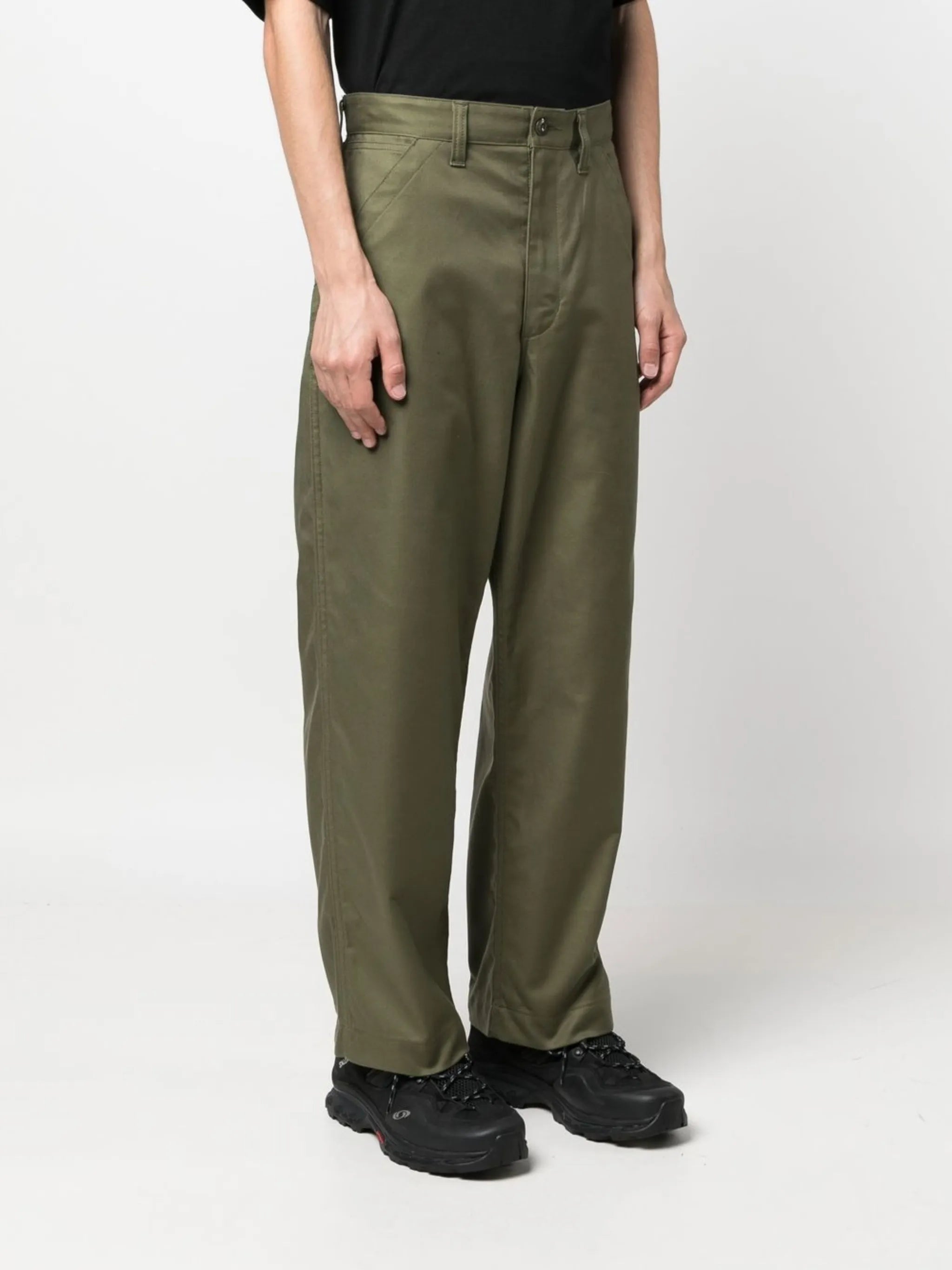straight leg trousers