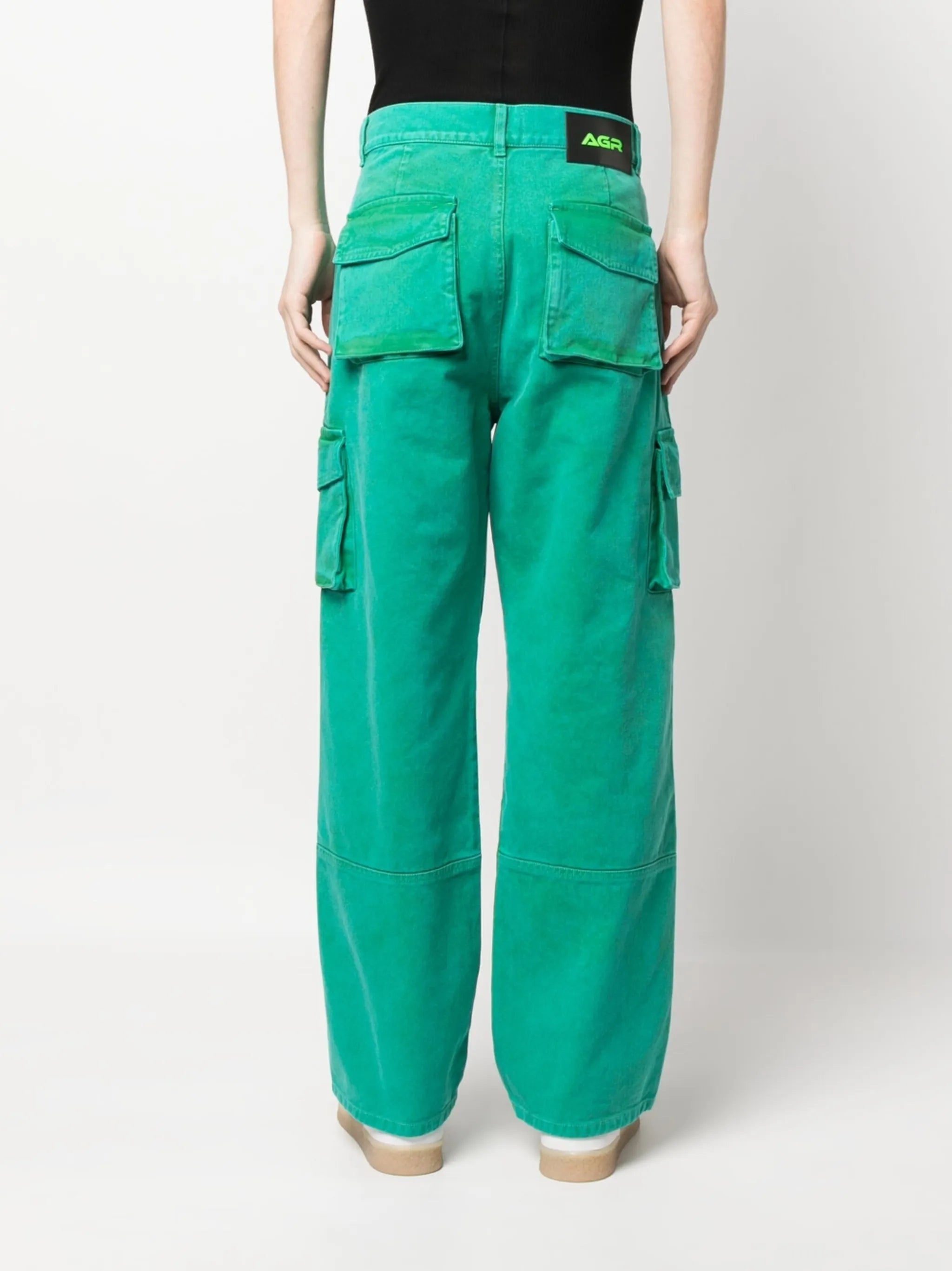 multi-pocket cotton trousers